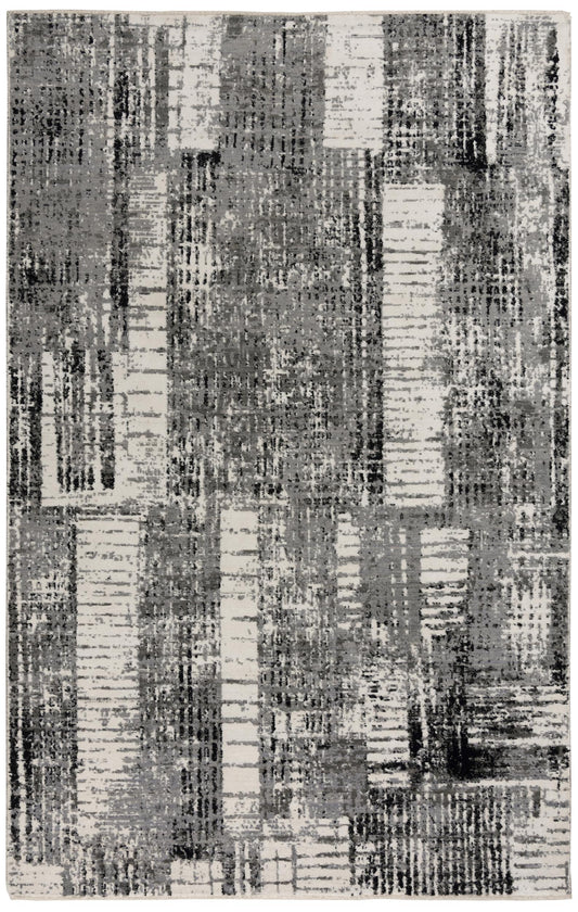 Couture CUT115 Gray/Black Hybrid Rug - Rizzy