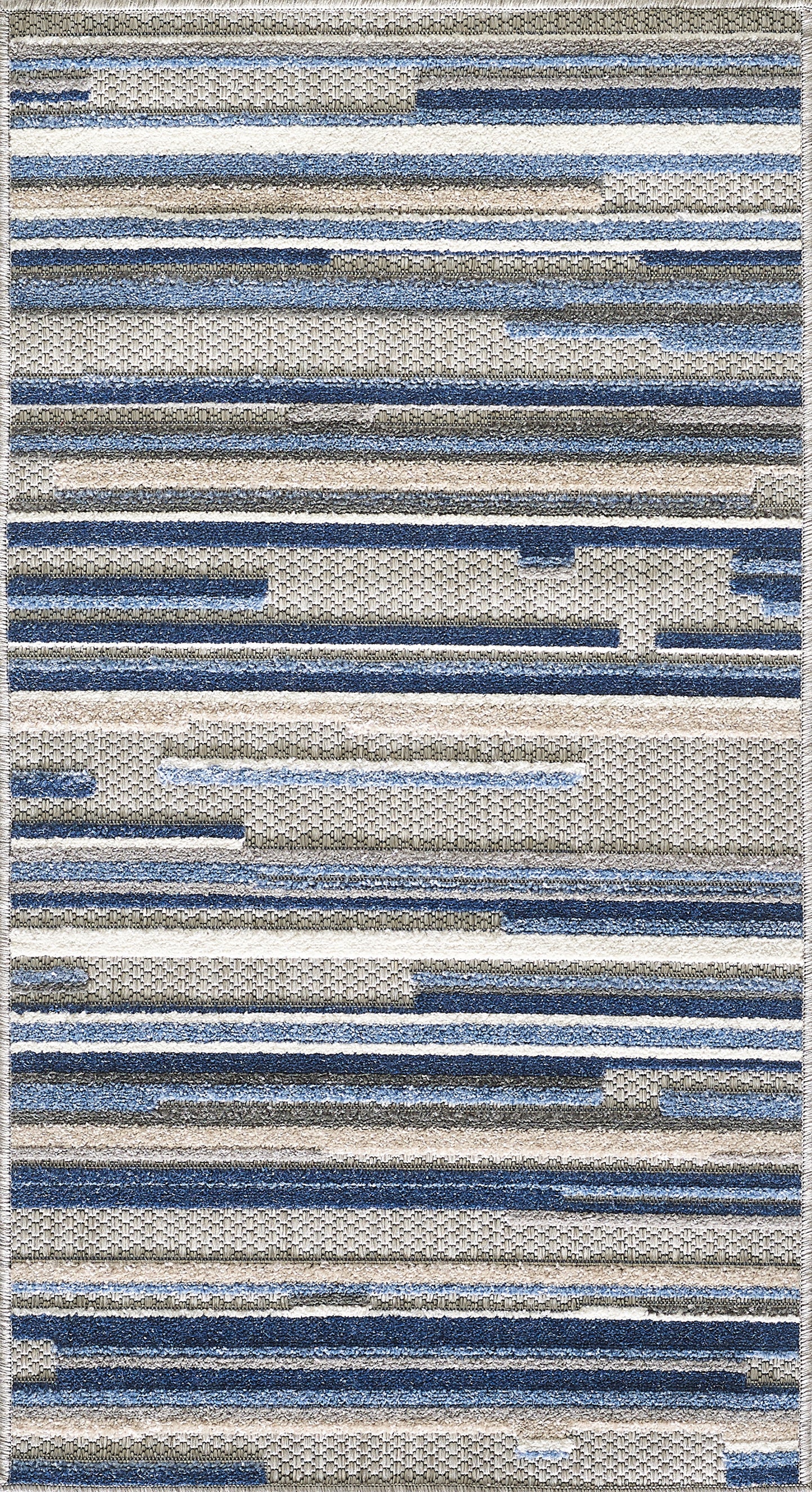 Calla 6920 Blue Denni Machine Woven Performance Area Rug - Kas