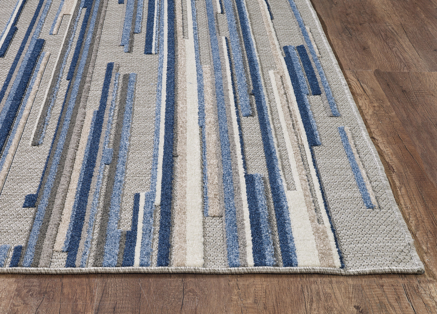 Calla 6920 Blue Denni Machine Woven Performance Area Rug - Kas