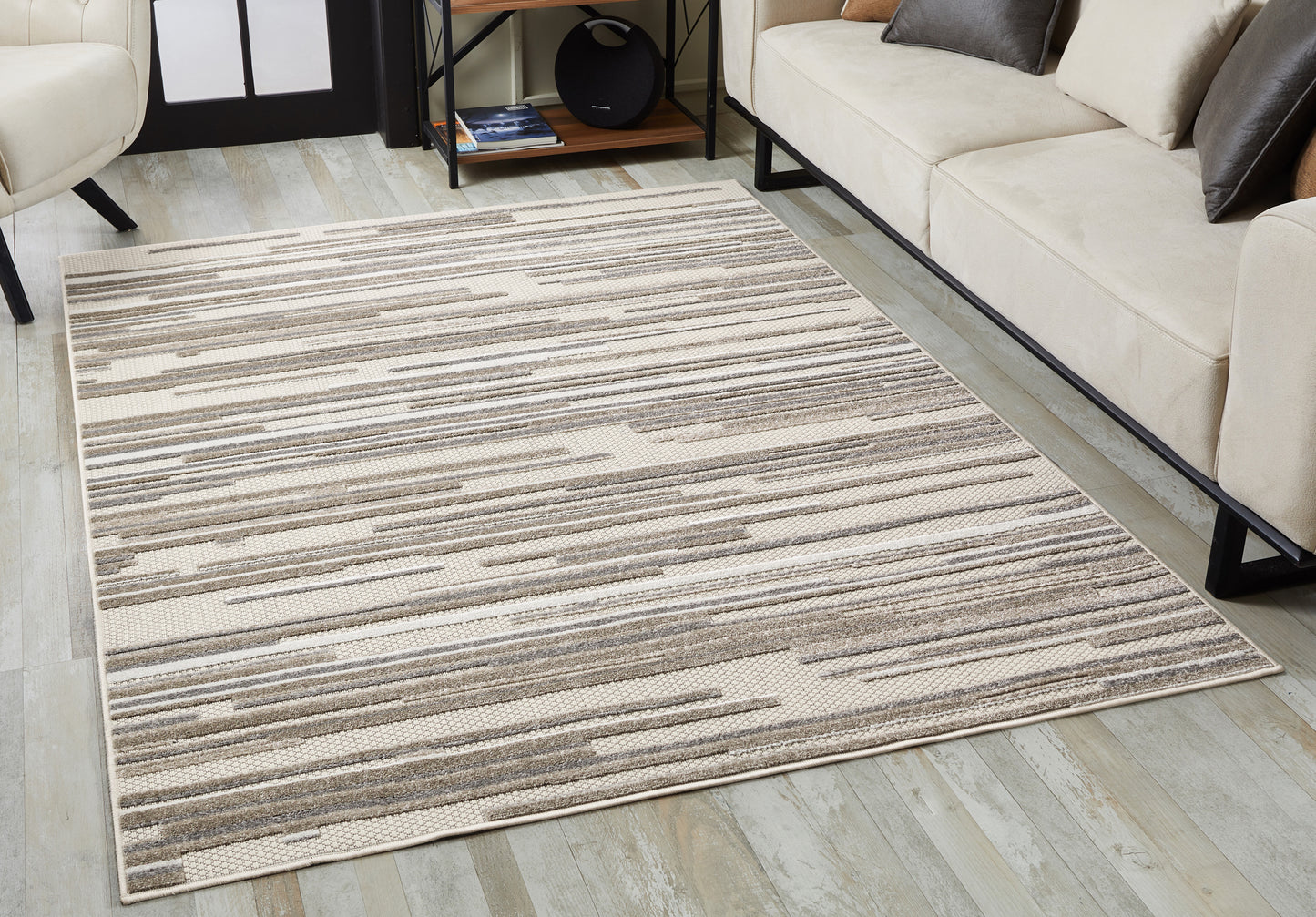 Calla 6924 Grey Denni Machine Woven Performance Area Rug - Kas