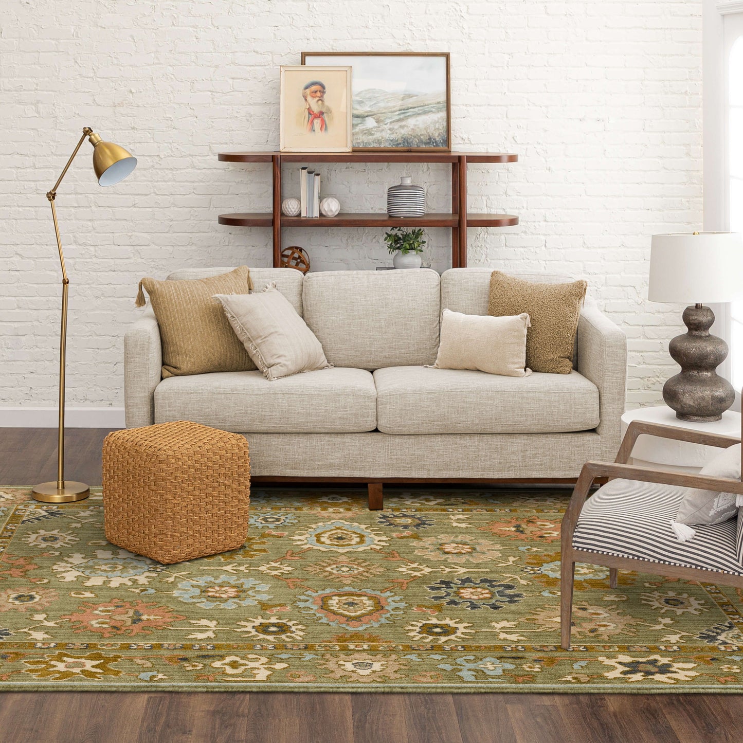 Karastan Rugs Captivating Olive Area Rug