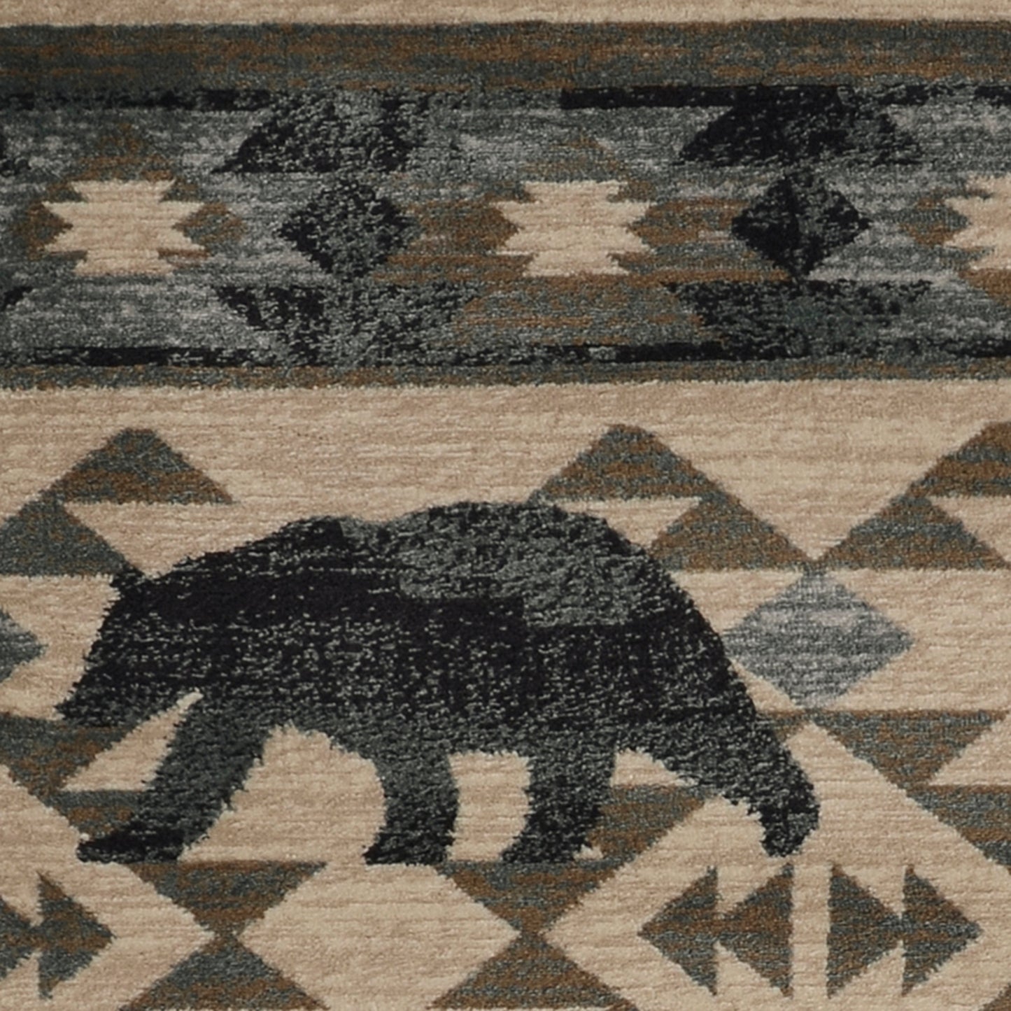 Chester 5634 Ivory/Blue Montana Machine Woven Performance Area Rug - Kas