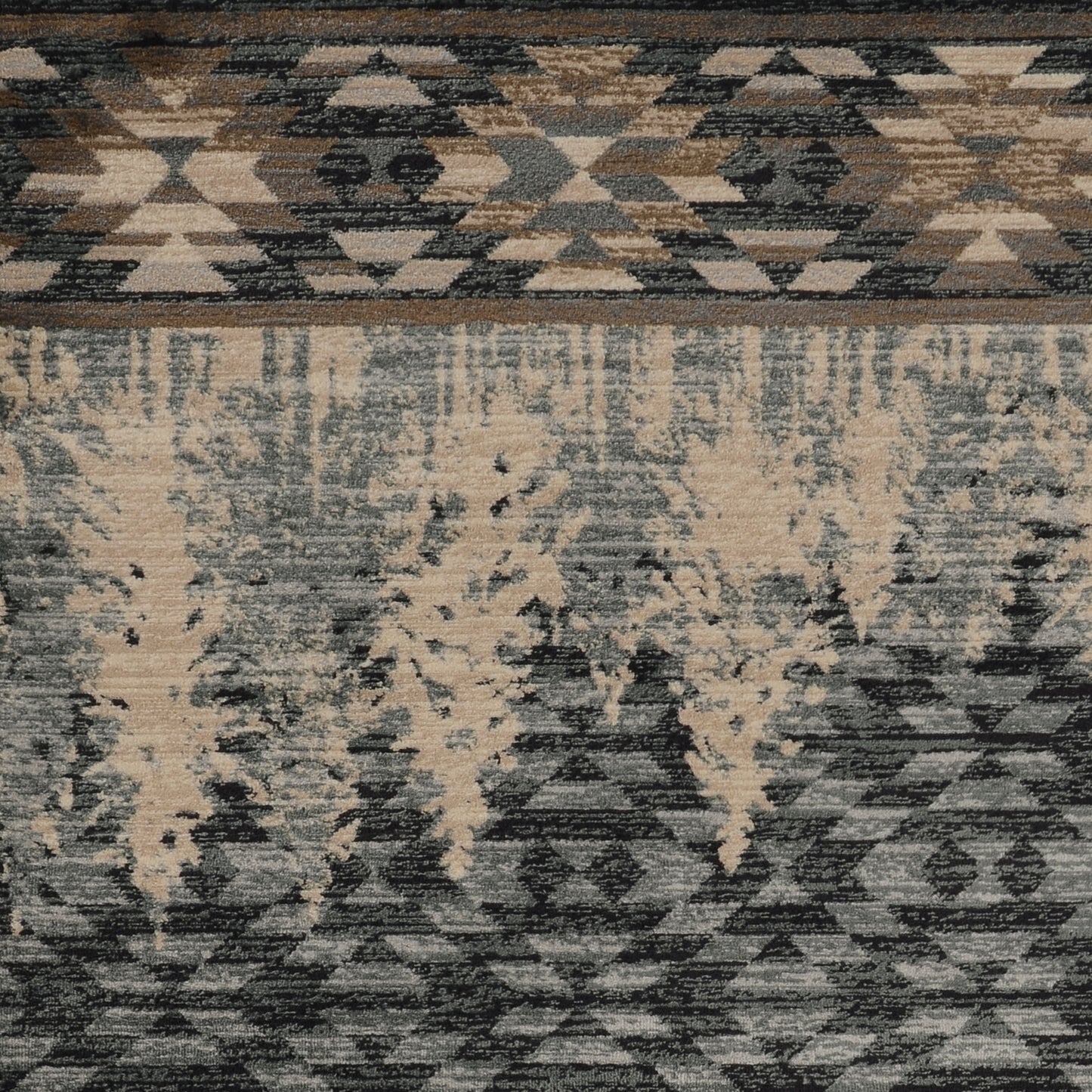 Chester 5636 Slate Blue Pines Machine Woven Performance Area Rug - Kas