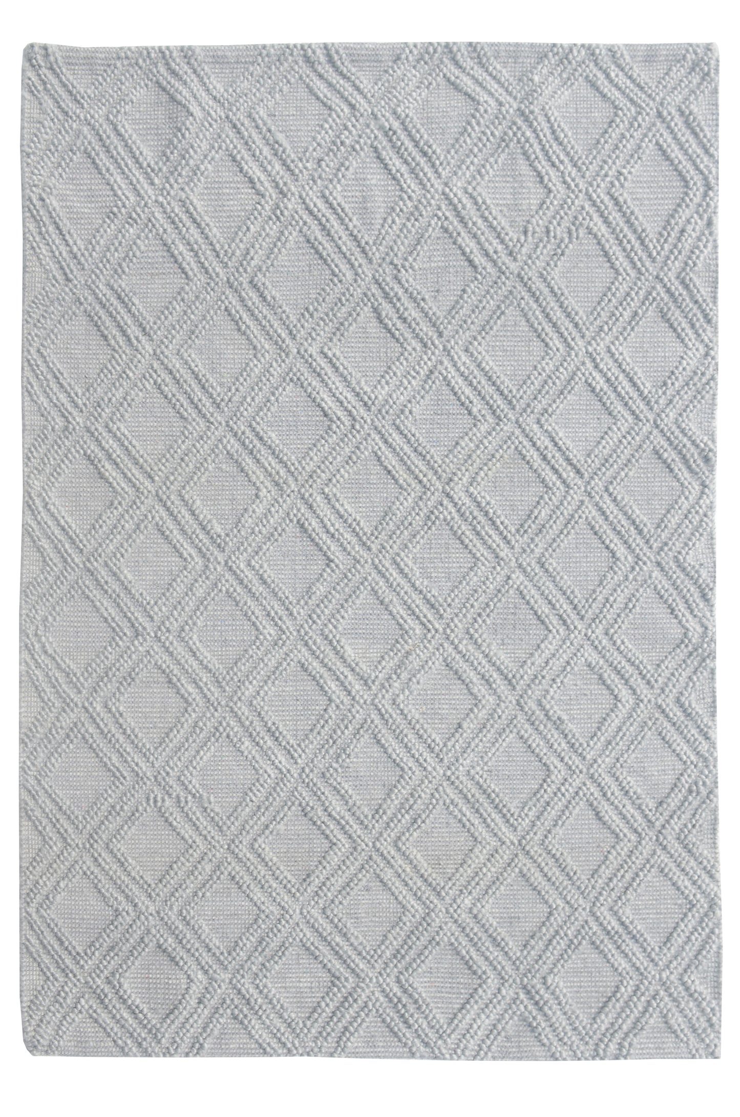 Chloe 7721 Grey Diamond Handwoven Performance Area Rug - Kas