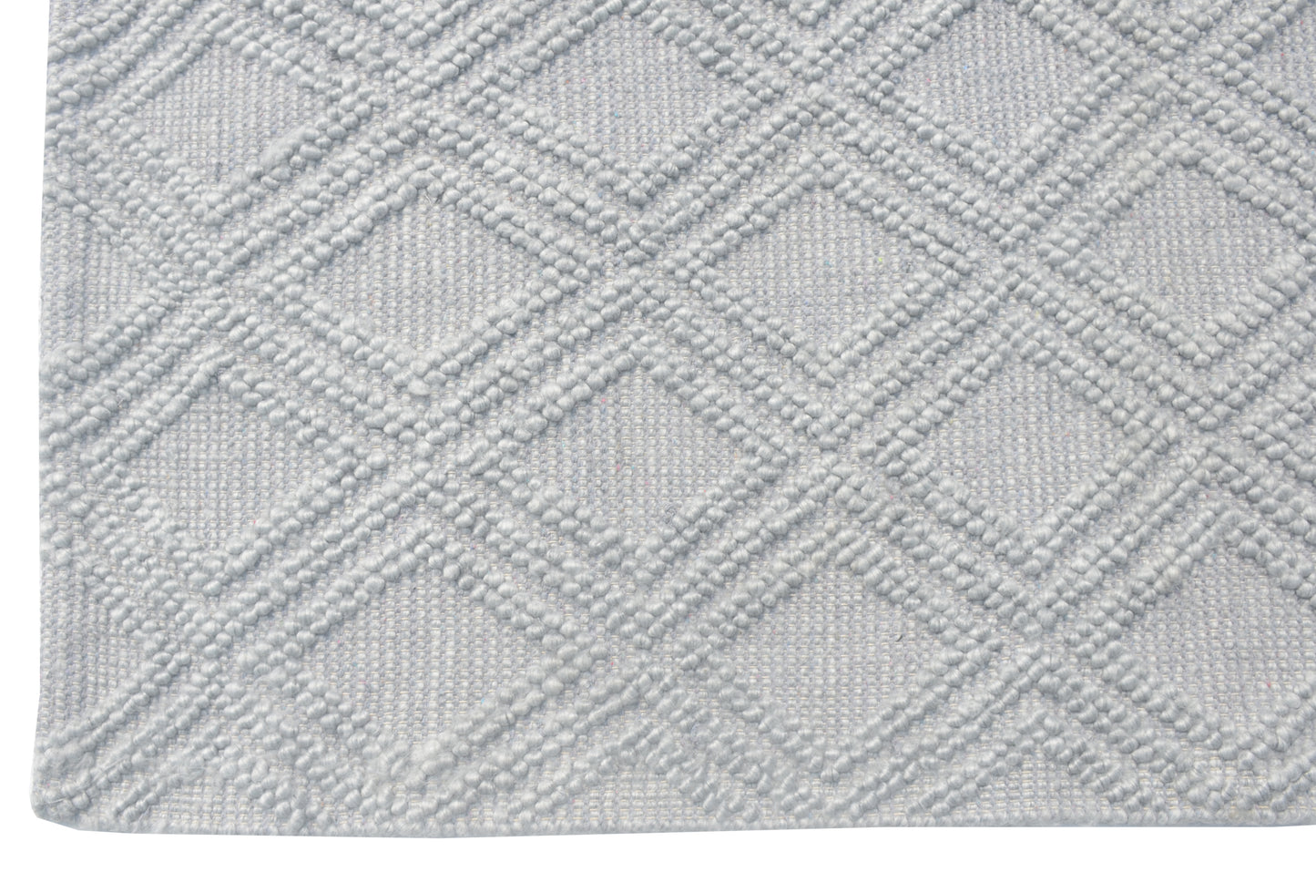 Chloe 7721 Grey Diamond Handwoven Performance Area Rug - Kas