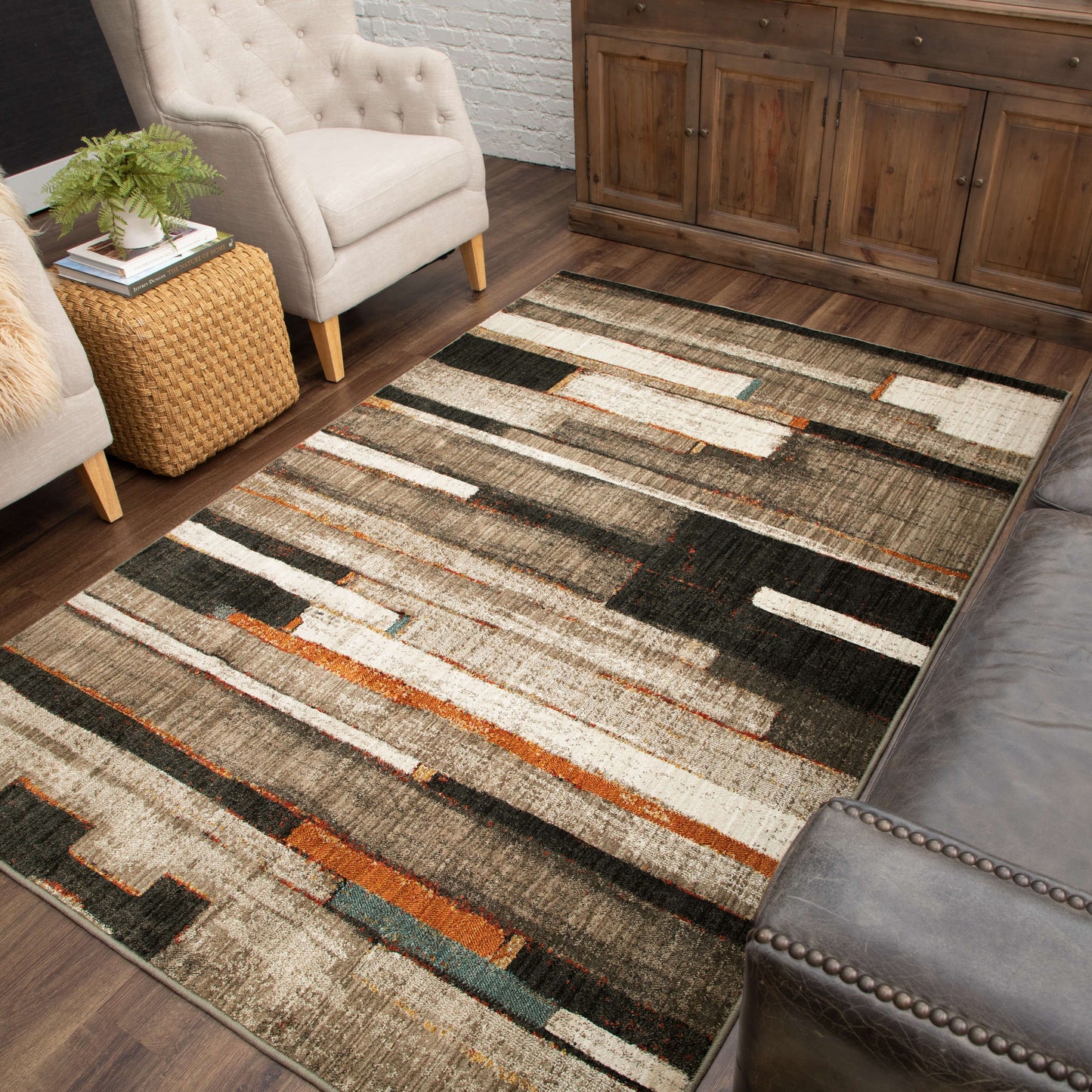 Karastan Rugs Compose Charcoal Area Rug