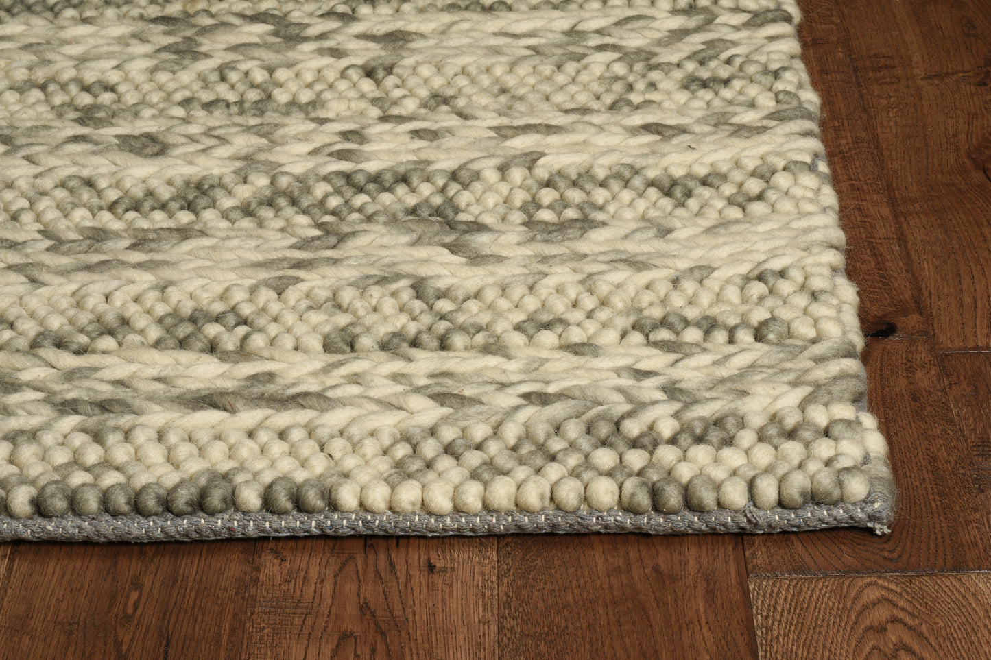 Cortico 6152 Grey Heather Handwoven Area Rug - Kas