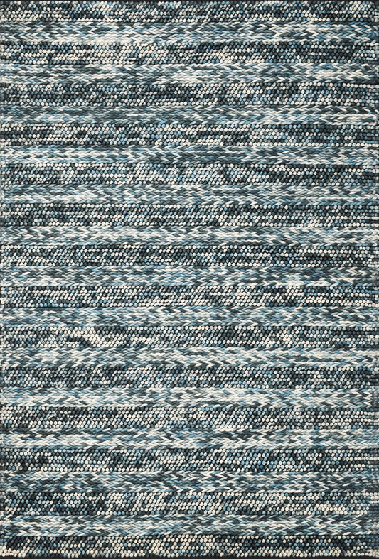 Cortico 6156 Blue Heather Handwoven Area Rug - Kas