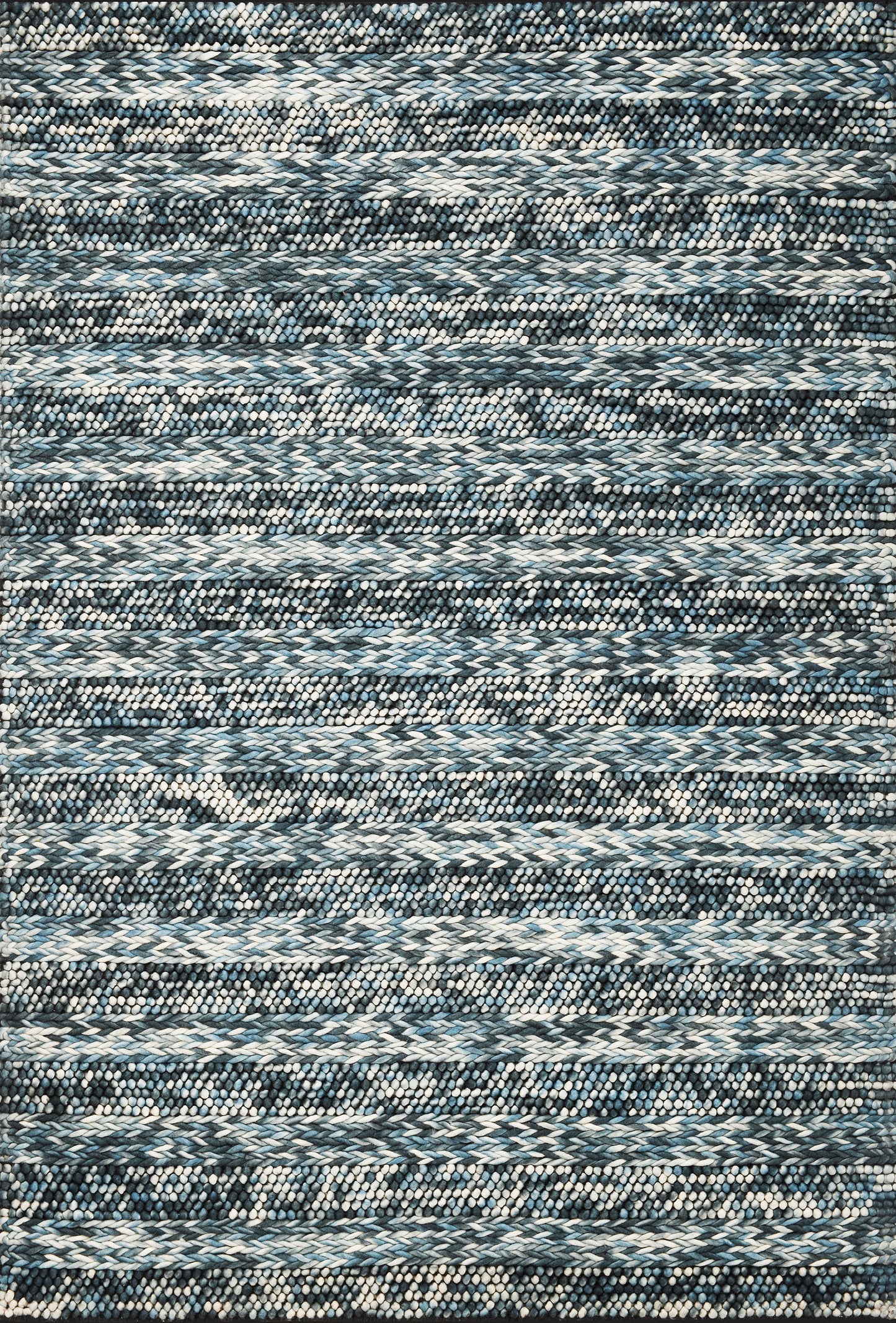 Cortico 6156 Blue Heather Handwoven Area Rug - Kas