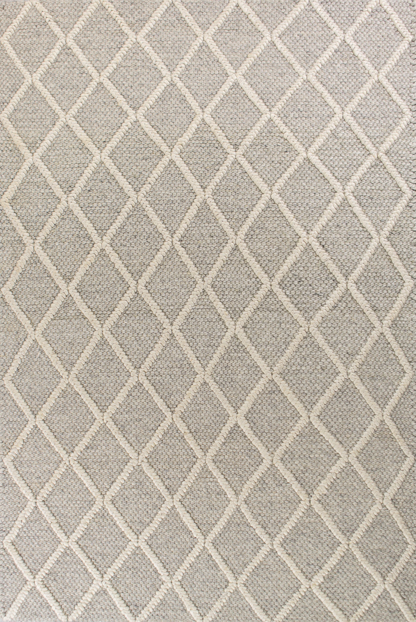 Cortico 6161 Grey Diamonds Handwoven Area Rug - Kas