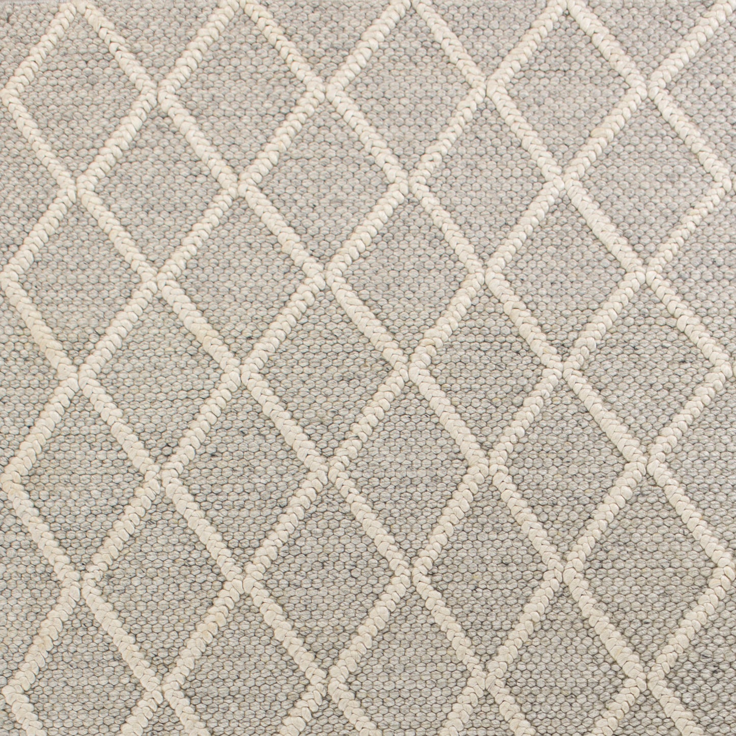 Cortico 6161 Grey Diamonds Handwoven Area Rug - Kas