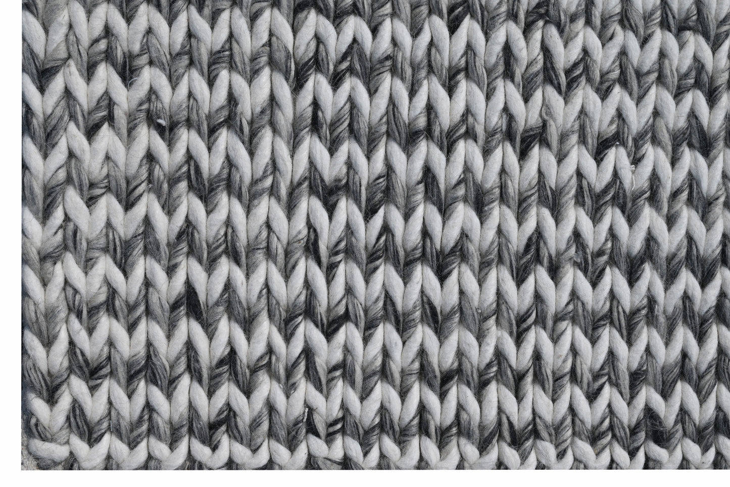 Cortico 6165 Grey/Ivory Chevron Handwoven Area Rug - Kas