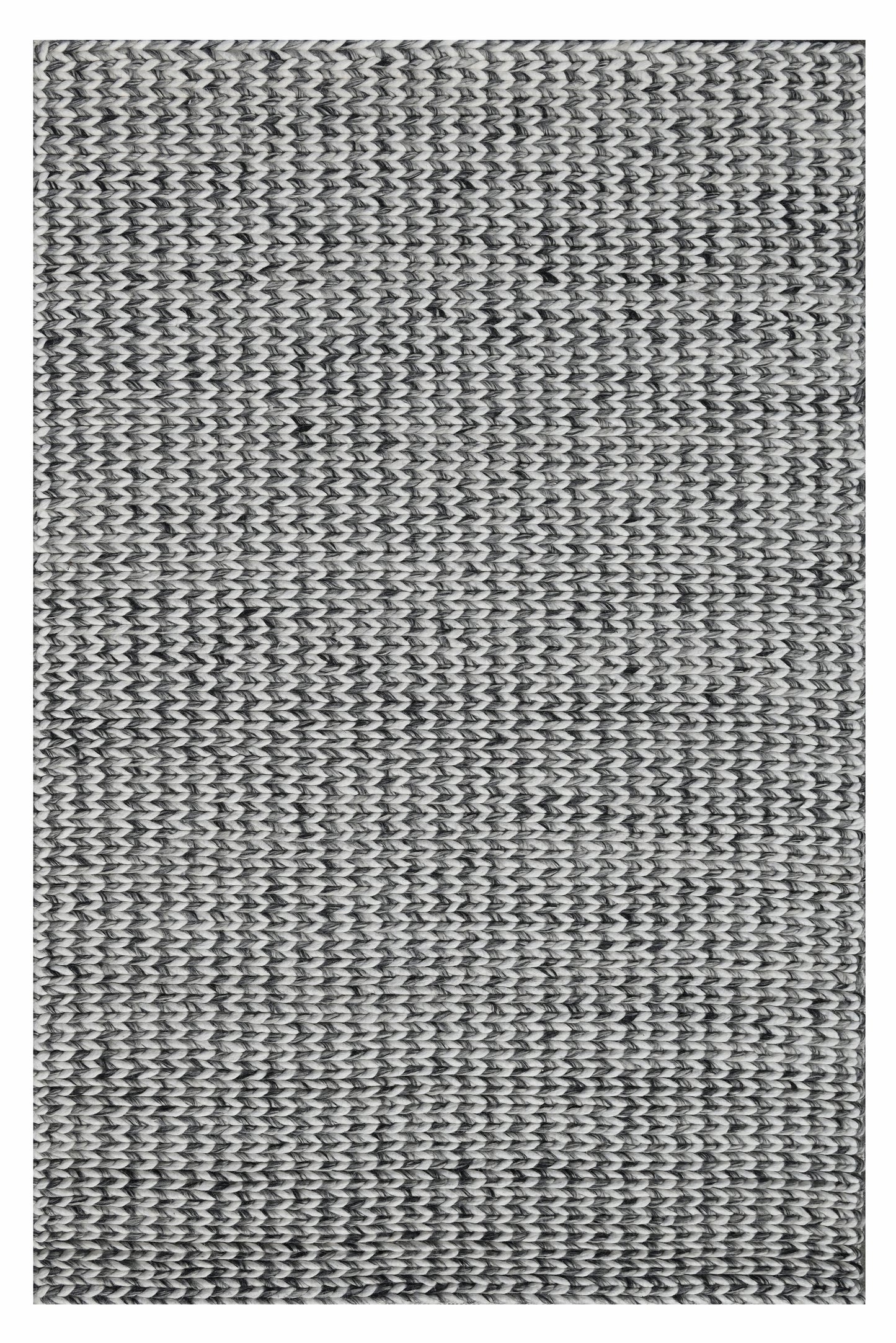 Cortico 6165 Grey/Ivory Chevron Handwoven Area Rug - Kas