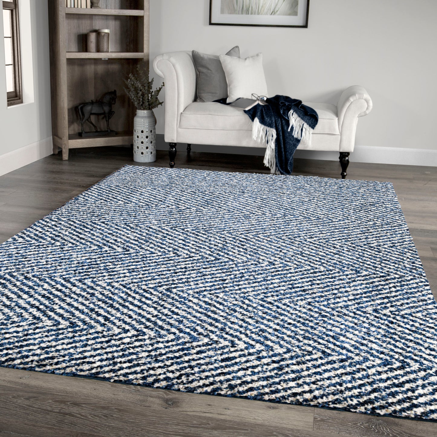 Cotton Tail JA08 Navy Rug - Orian