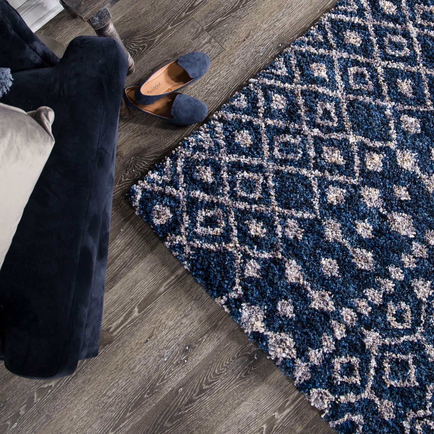 Cotton Tail JA11 Navy Rug - Orian