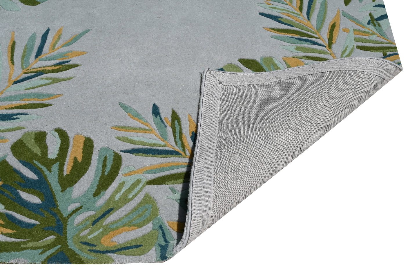 Cove 3003 Grey/Green Tropics Hand Tufted Area Rug - Kas