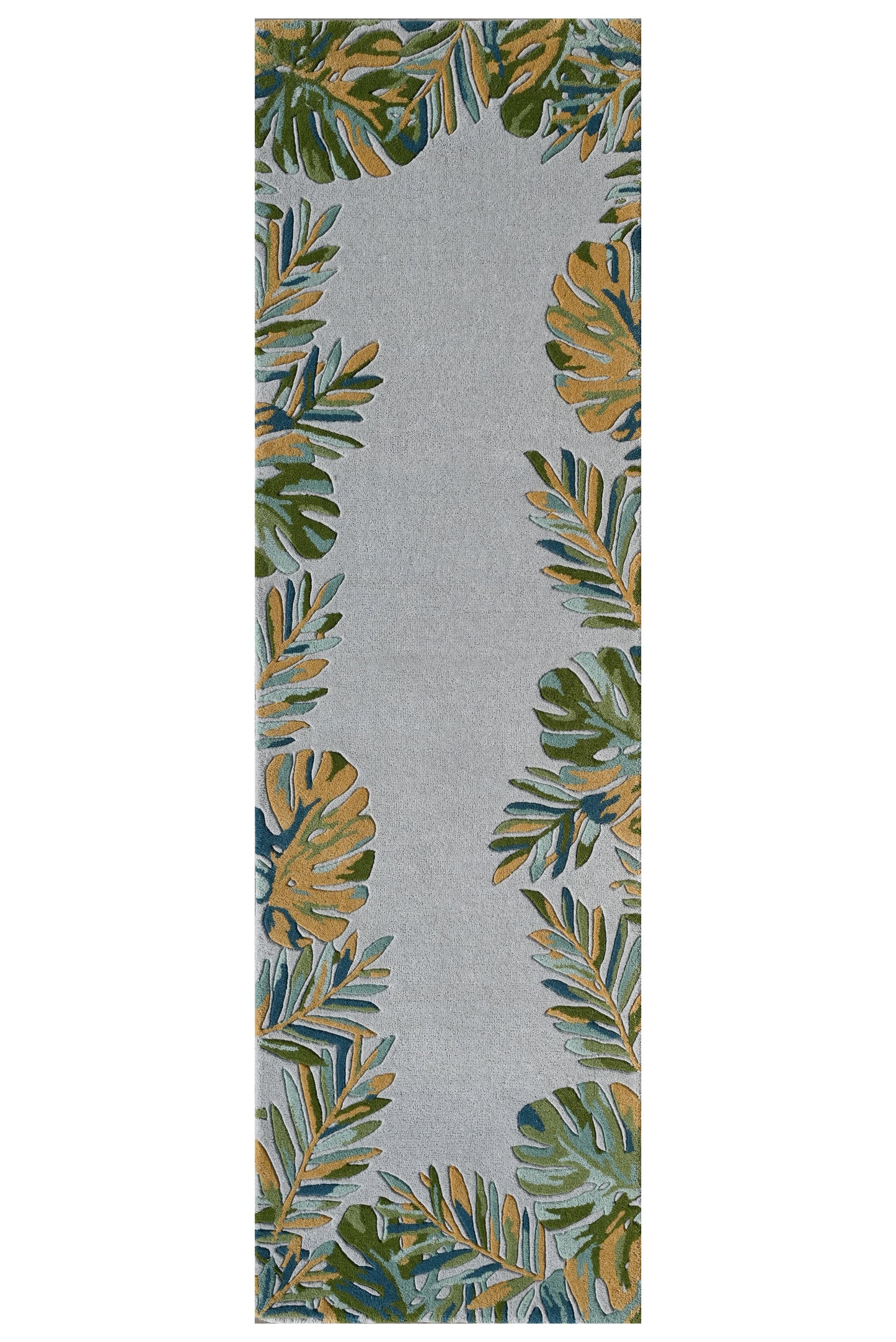 Cove 3003 Grey/Green Tropics Hand Tufted Area Rug - Kas