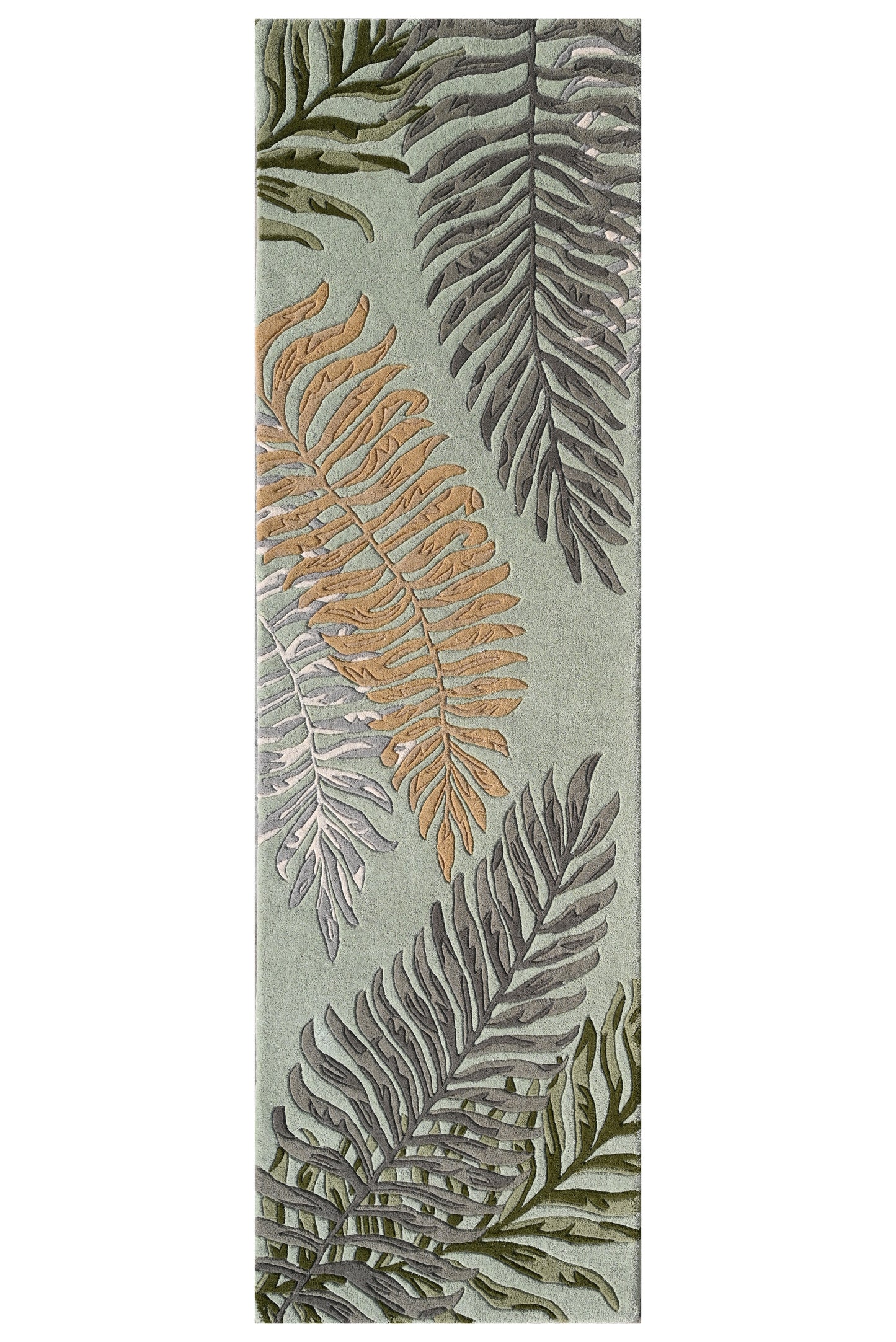 Cove 3007 Seafoam Ferns Hand Tufted Area Rug - Kas