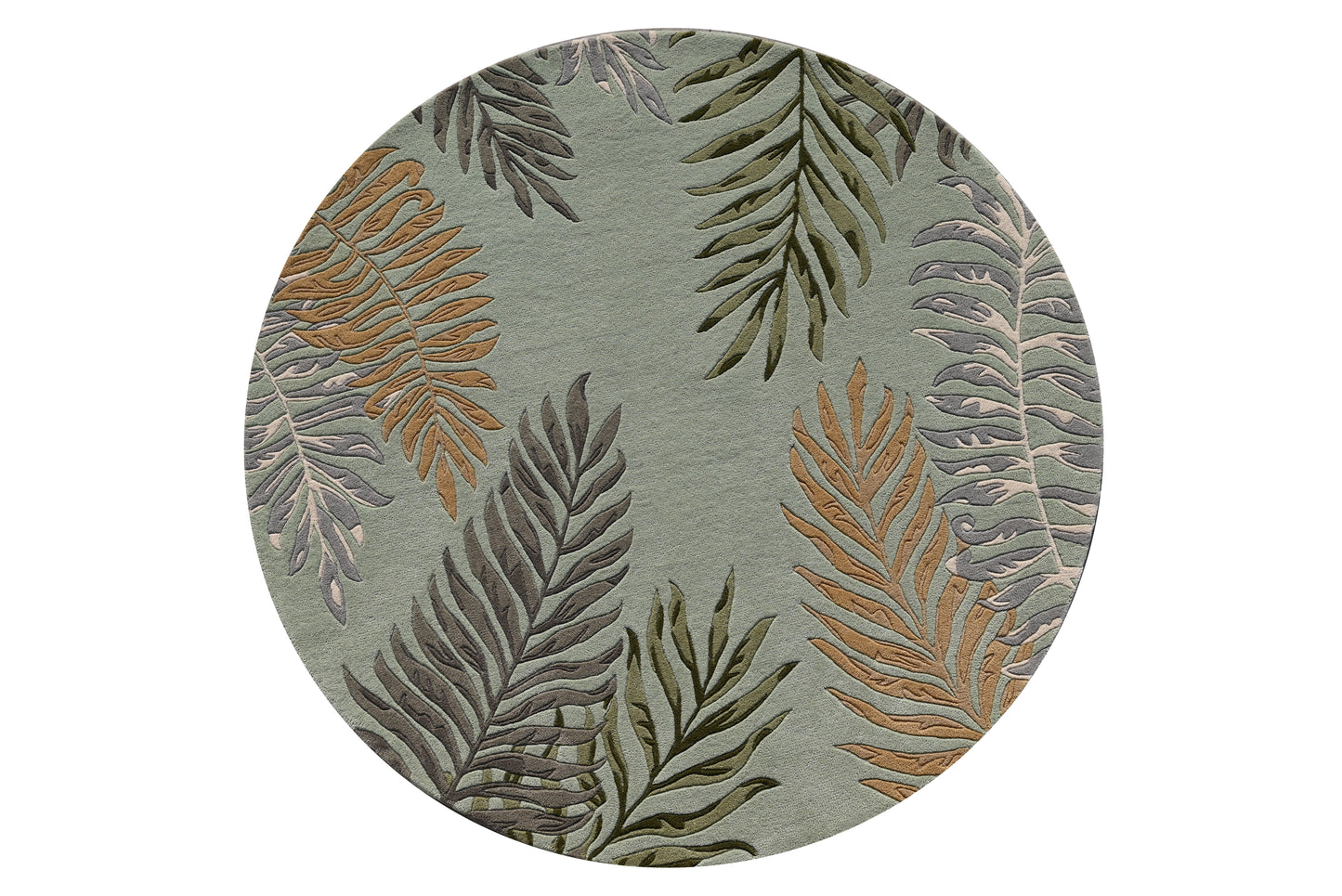 Cove 3007 Seafoam Ferns Hand Tufted Area Rug - Kas