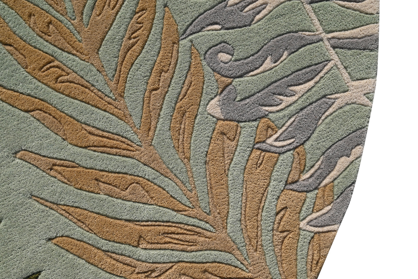 Cove 3007 Seafoam Ferns Hand Tufted Area Rug - Kas