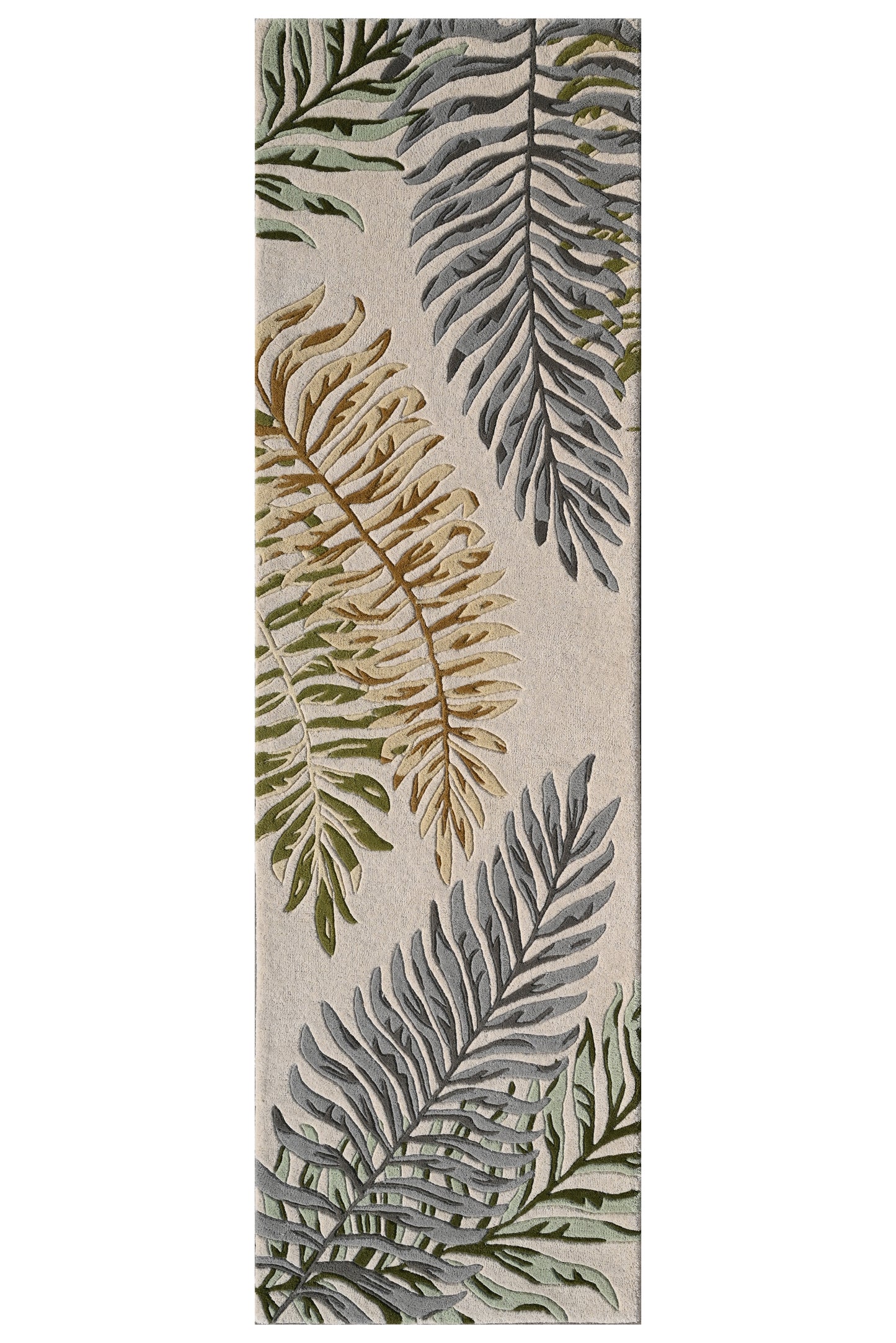 Cove 3008 Ivory Ferns Hand Tufted Area Rug - Kas