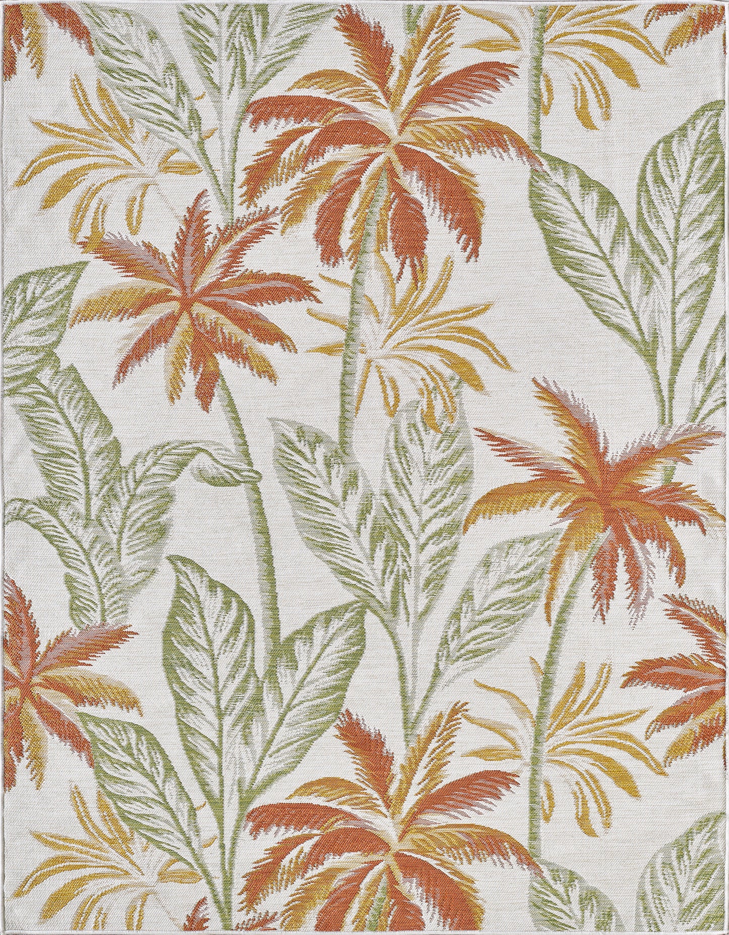 Dahlia 1407 Ivory/Rust Paradise  Machine Woven Performance Area Rug - Kas