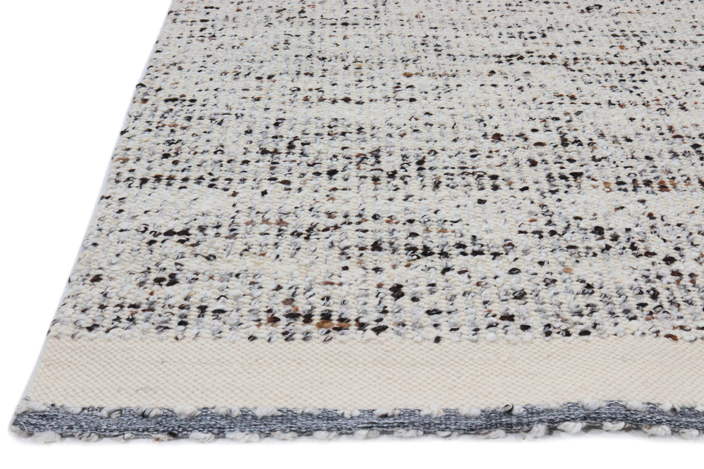 Darcy 2502 Ivory Charcoal Hand Knotted Performance Area Rug - Kas