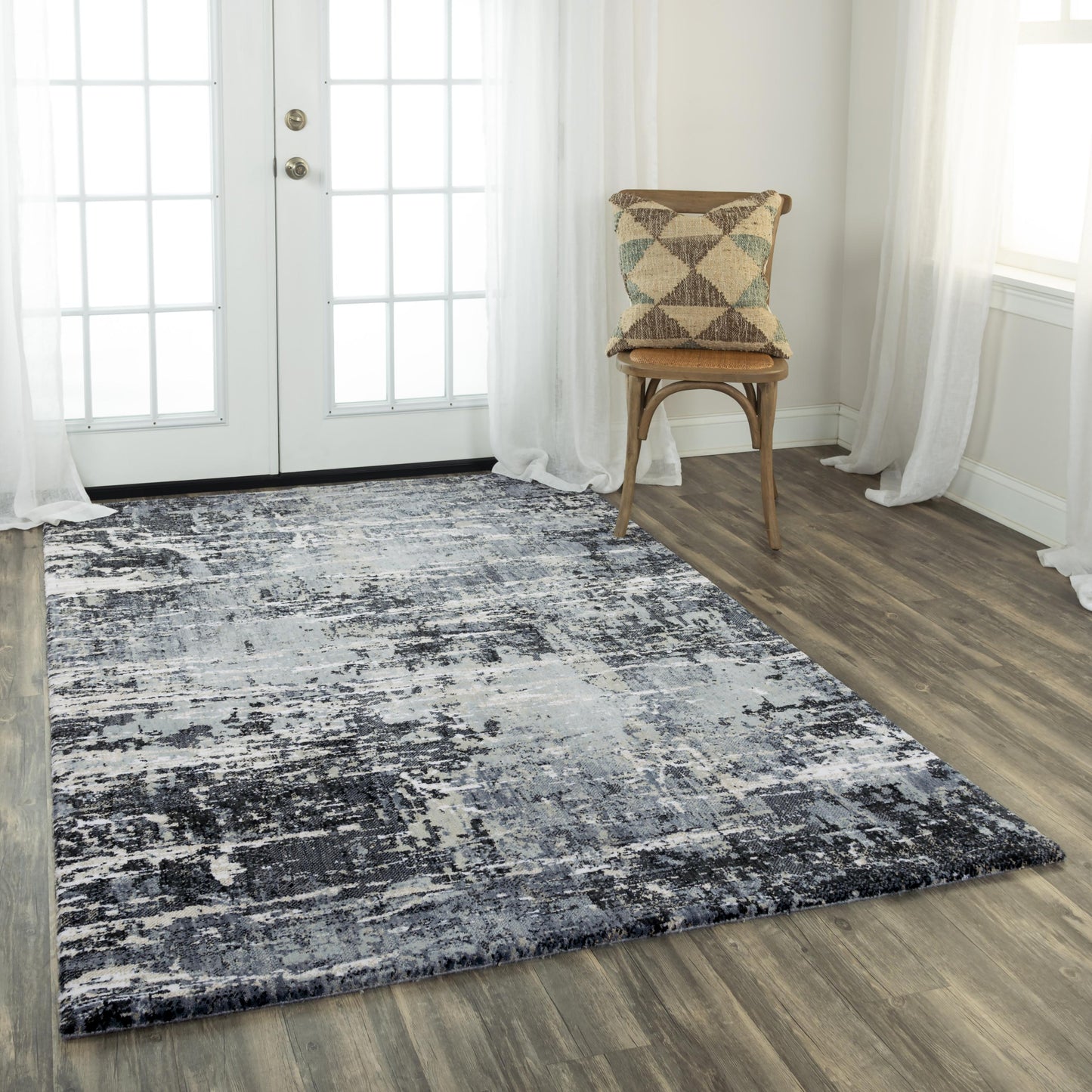 Elite ELT873 Gray Hybrid Rug - Rizzy