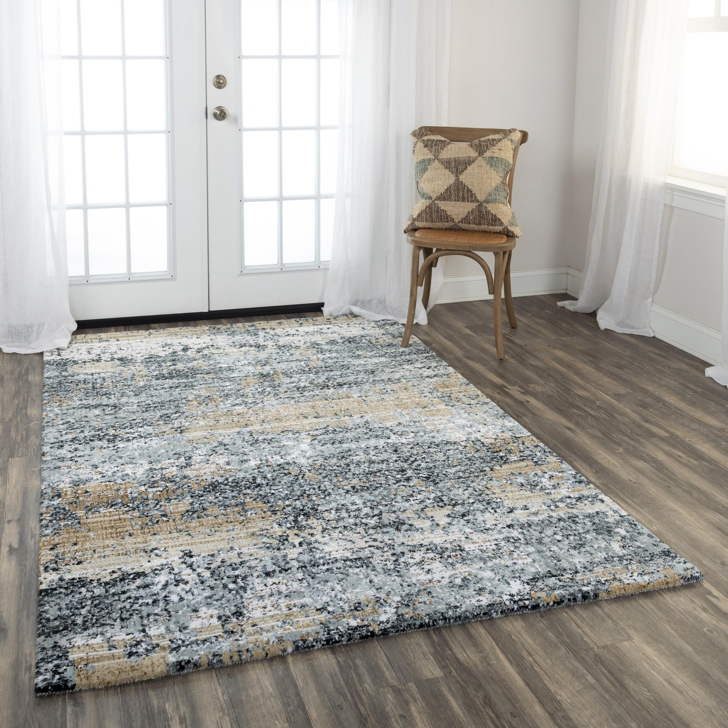 Elite ELT898 Lt. Gray Hybrid Rug - Rizzy