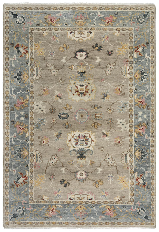 Envision ENV963 Tan/Gray Hand Knotted Rug - Rizzy