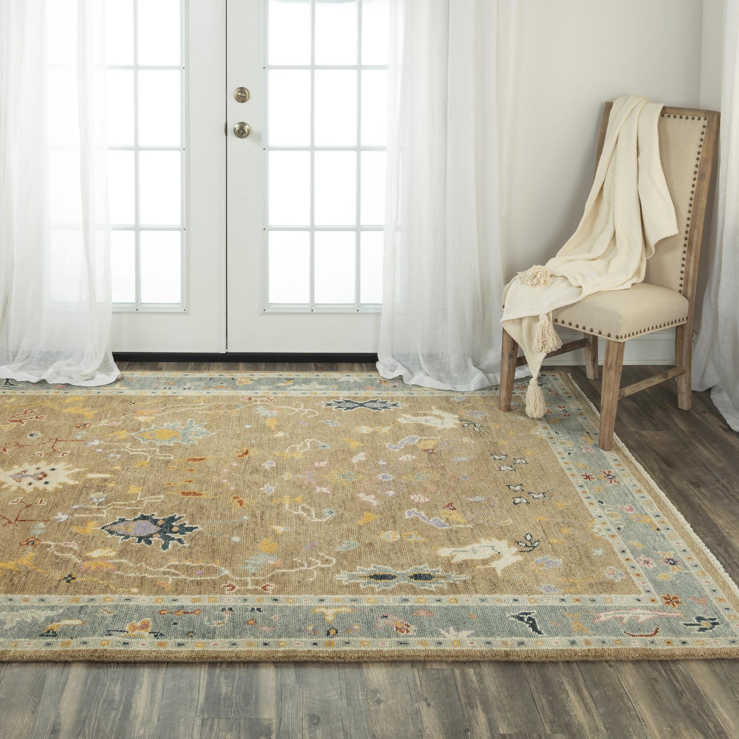 Envision ENV965 Taupe/Gray Hand Knotted Rug - Rizzy