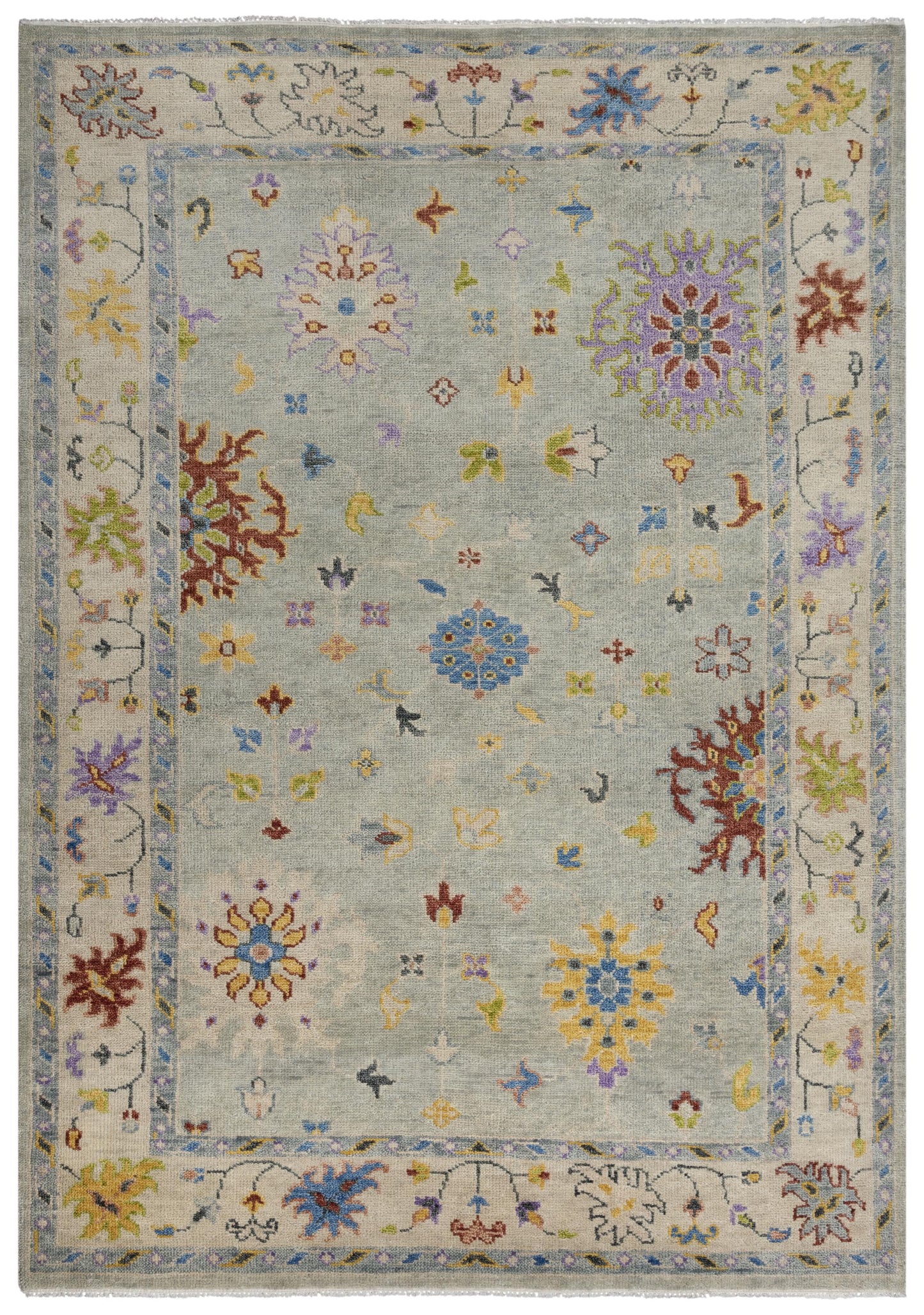 Envision ENV995 Gray/Beige Hand Knotted Rug - Rizzy