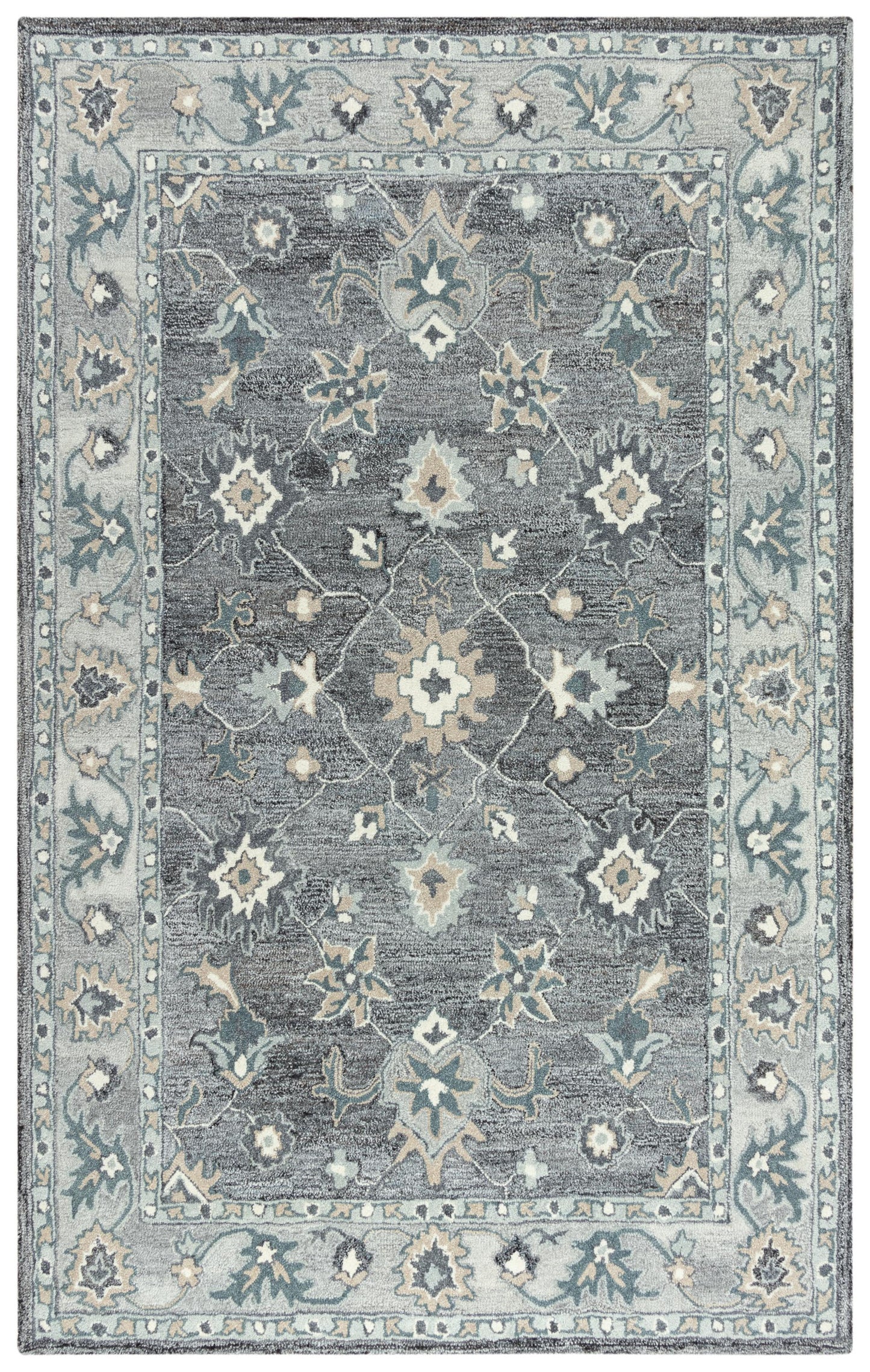 Essence ESS106 Gray Hand Tufted Rug - Rizzy