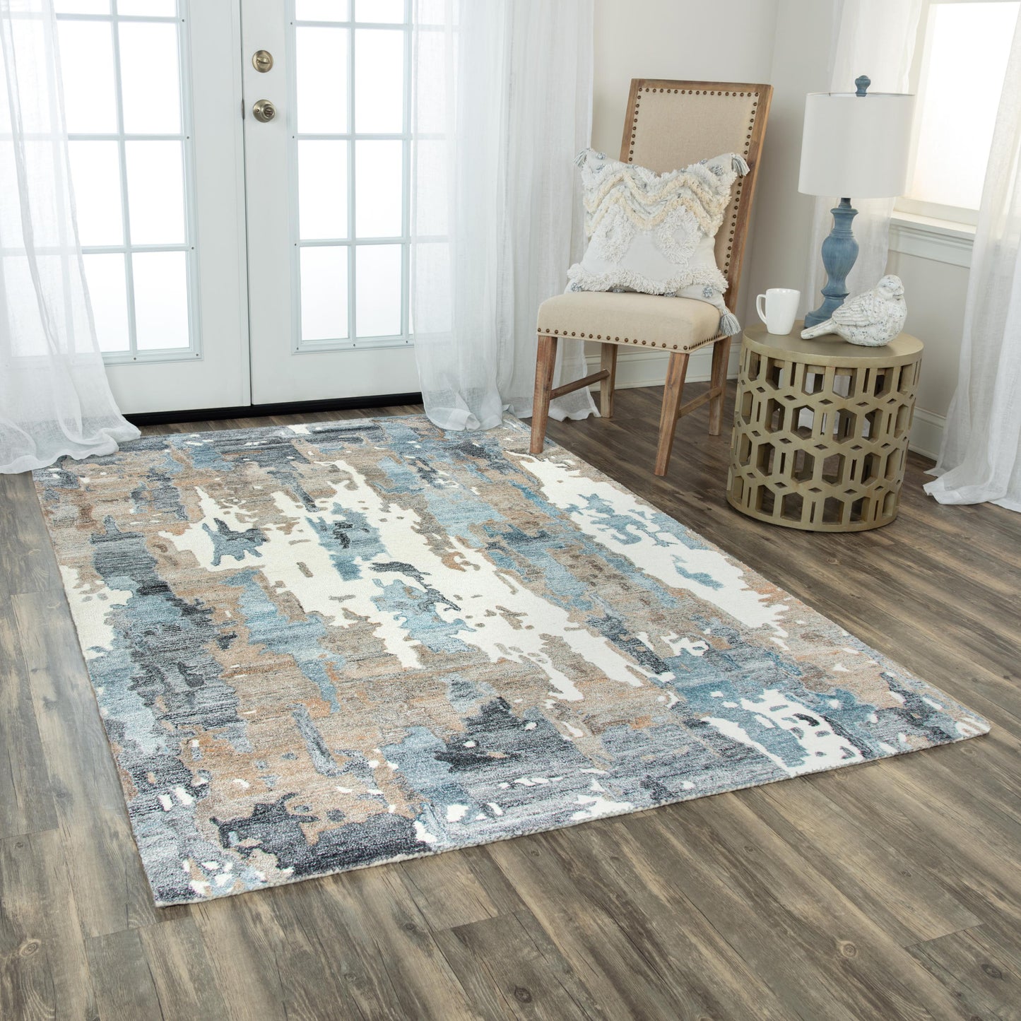 Essence ESS107 Sand Hand Tufted Rug - Rizzy