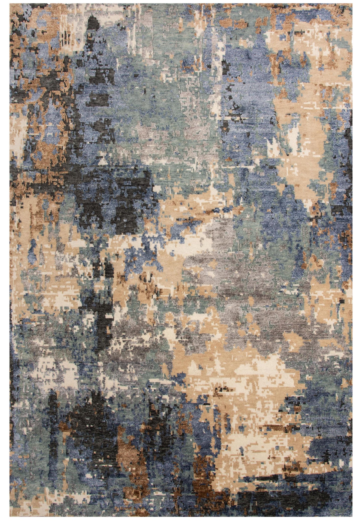 Evolution EVO541 Gray/Multi Hand knotted Rug - Rizzy