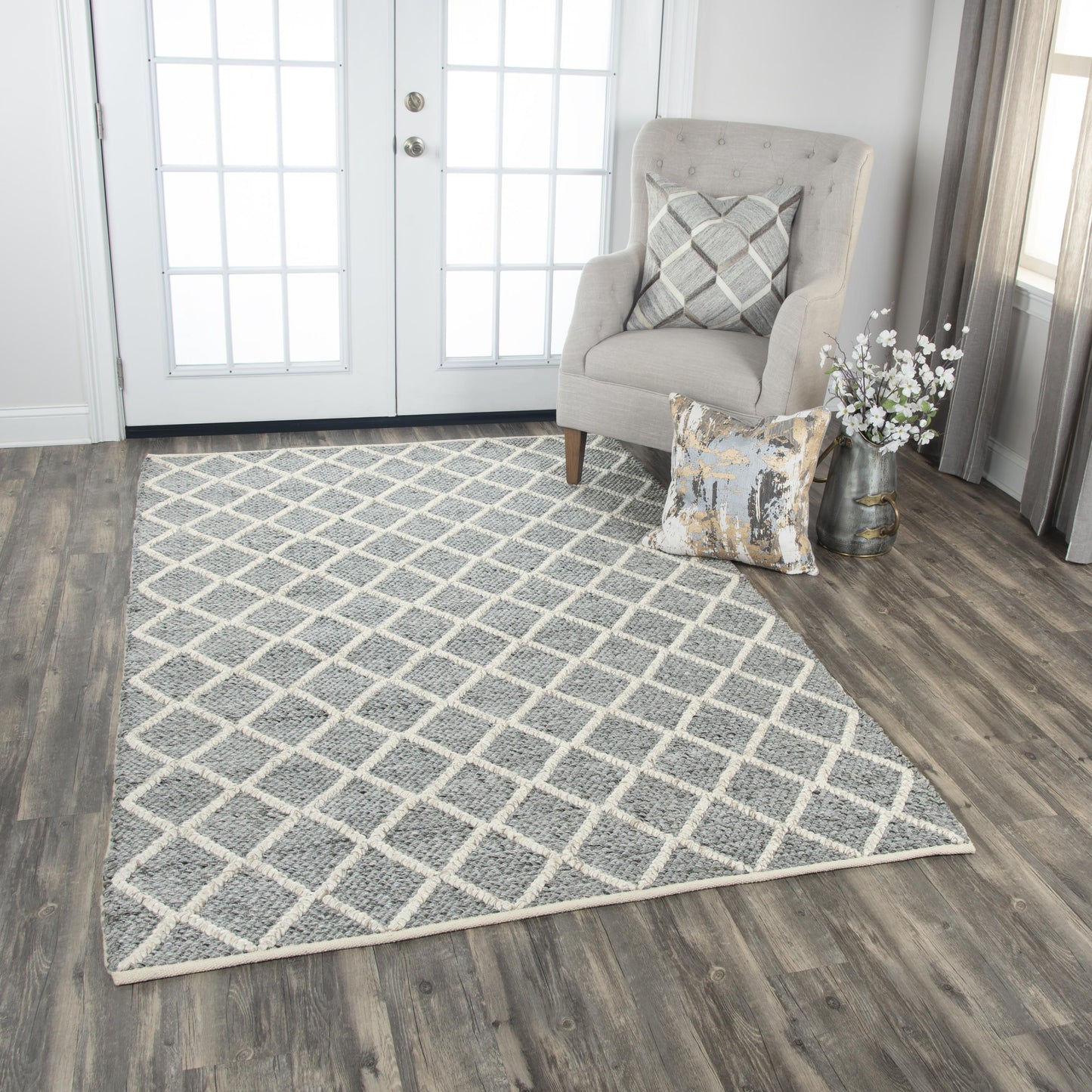 Ewe Complete me EWE106 Gray Hand Woven Rug - Rizzy