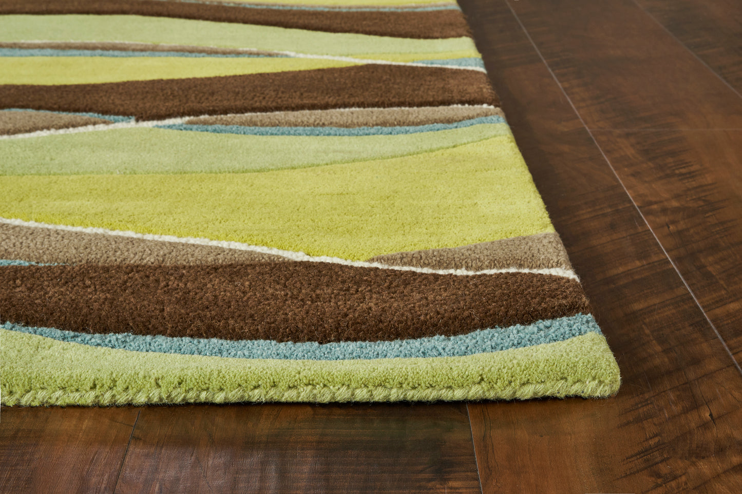 Eternity 1084 Lime/Mocha Landscapes Hand Tufted Area Rug - Kas