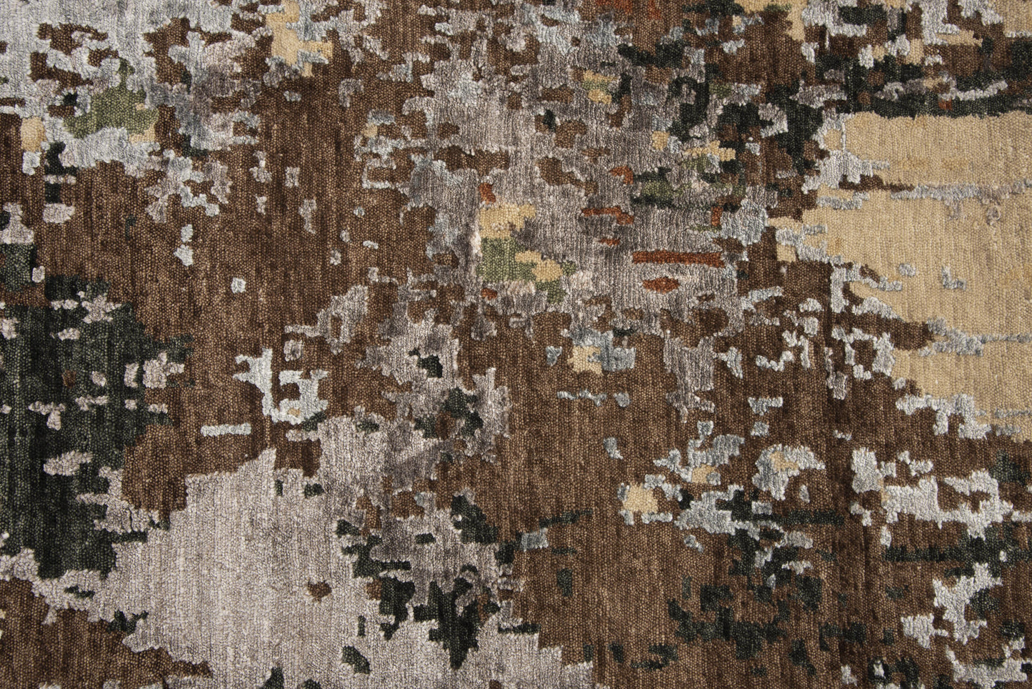 Finesse FIN101 Beige/Brown Hand Knotted Rug - Rizzy