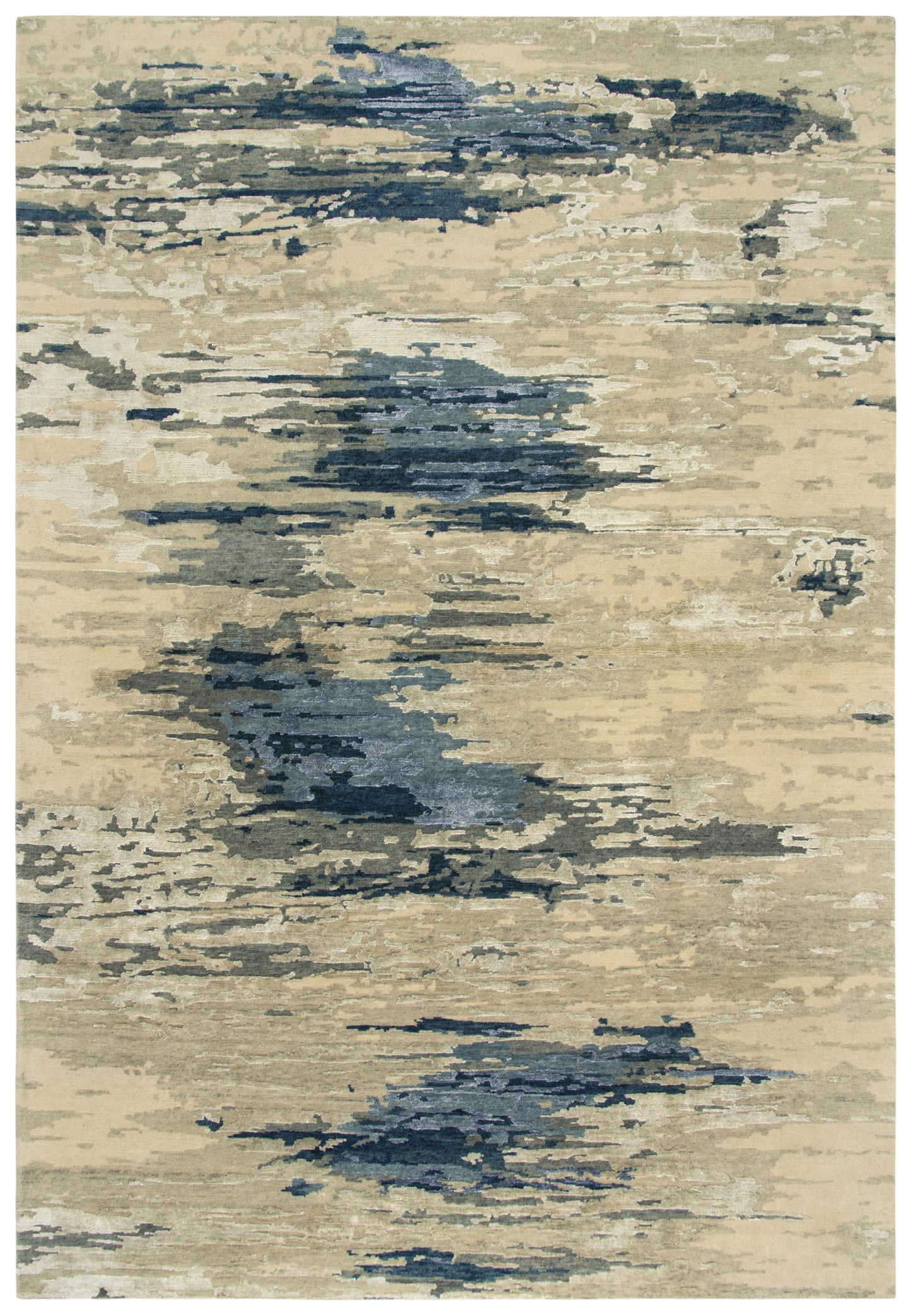 Finesse FIN104 Beige/Gray Hand Knotted Rug - Rizzy