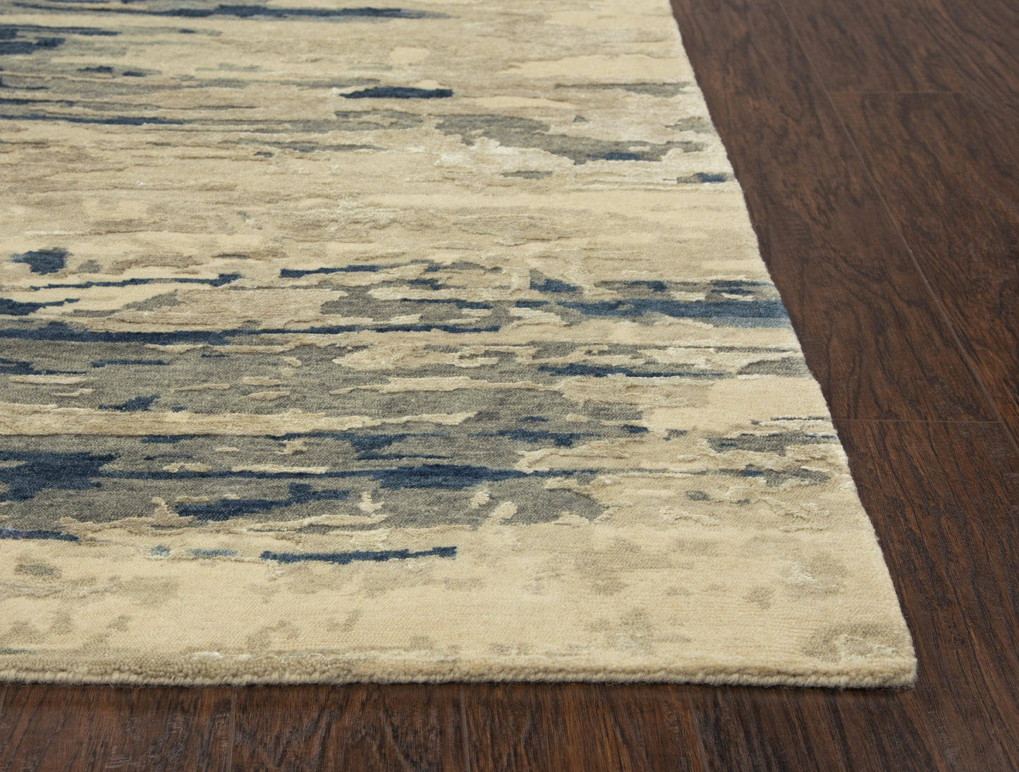 Finesse FIN104 Beige/Gray Hand Knotted Rug - Rizzy