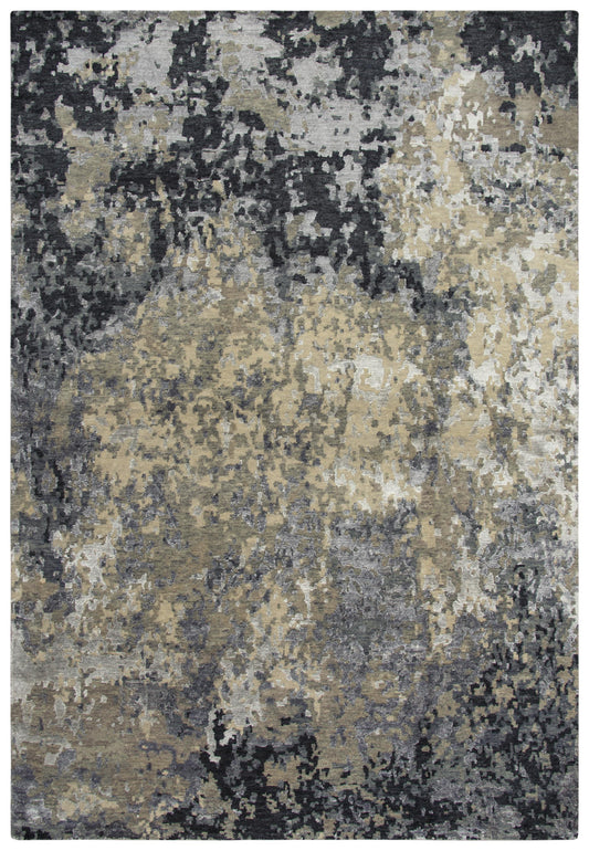 Finesse FIN106 Beige/Gray Hand Knotted Rug - Rizzy