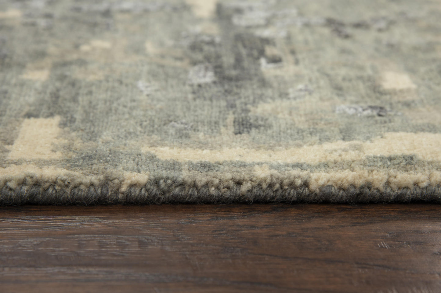 Finesse FIN107 Gray/Beige Hand Knotted Rug - Rizzy