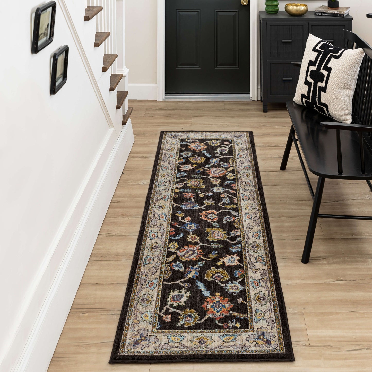 Karastan Rugs Fury Charcoal Area Rug