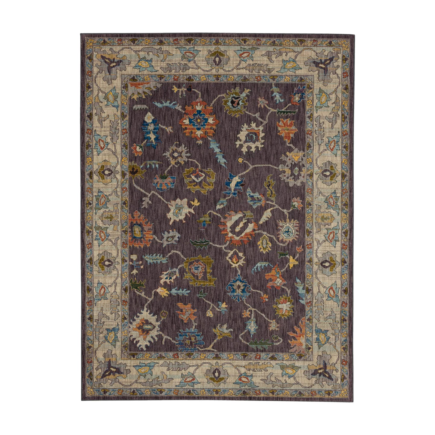 Karastan Rugs Fury Eggplant Area Rug