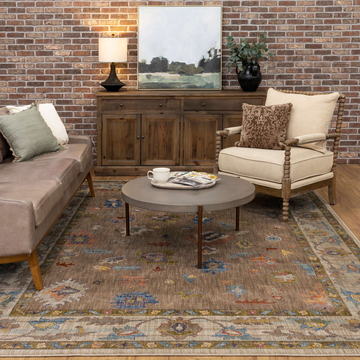 Karastan Rugs Fury Taupe Area Rug