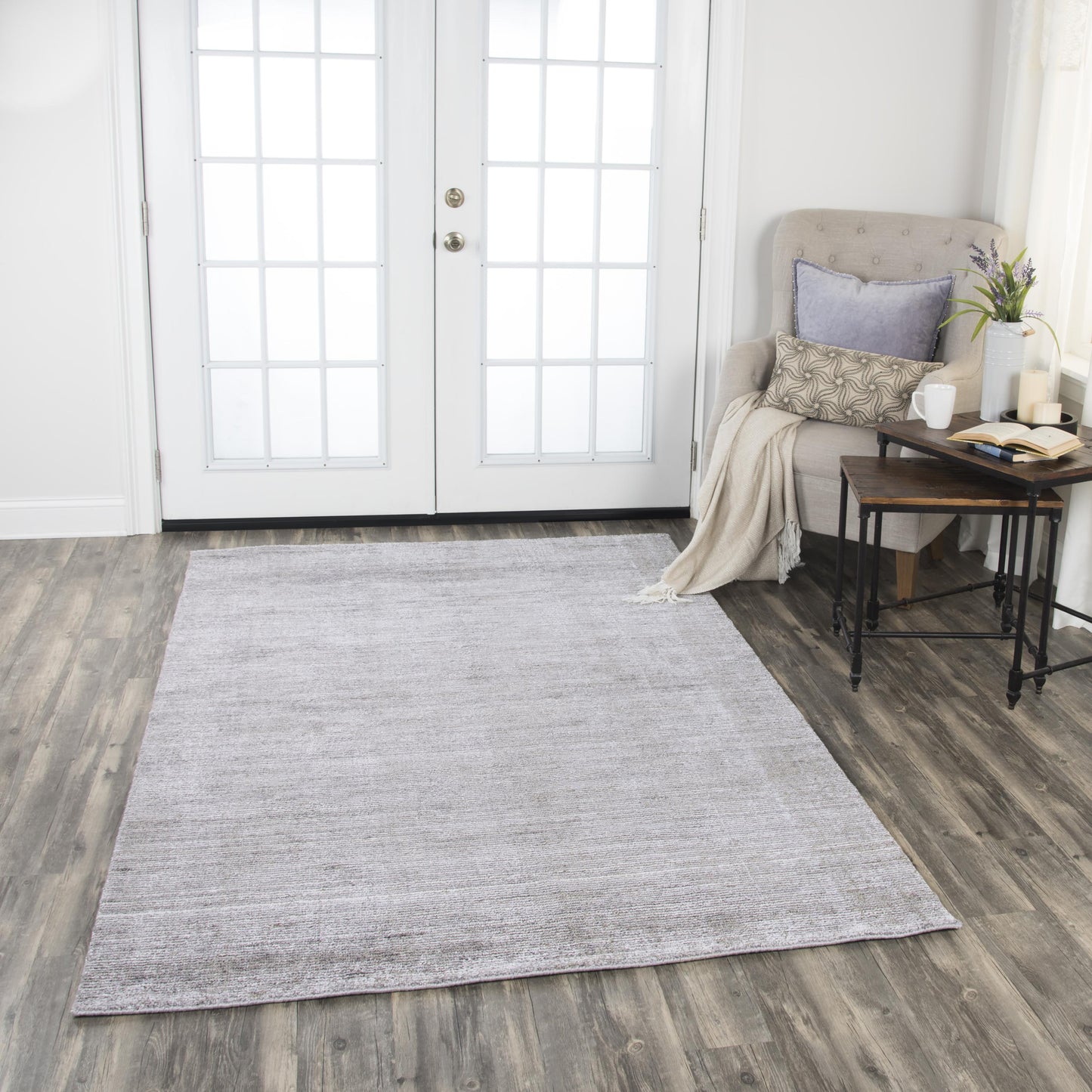 Grand Haven GH718A Light Gray Hand Loomed Rug - Rizzy