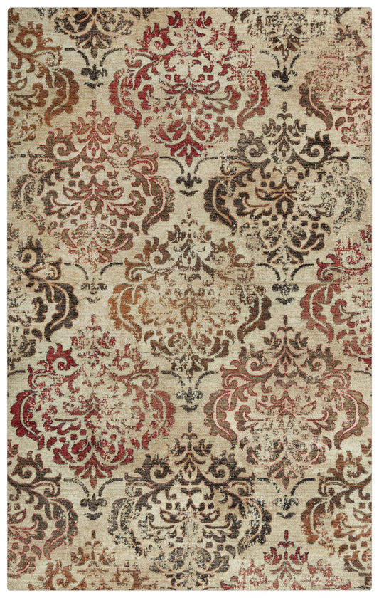 Gossamer GS435C Beige/Brown Hybrid Rug - Rizzy