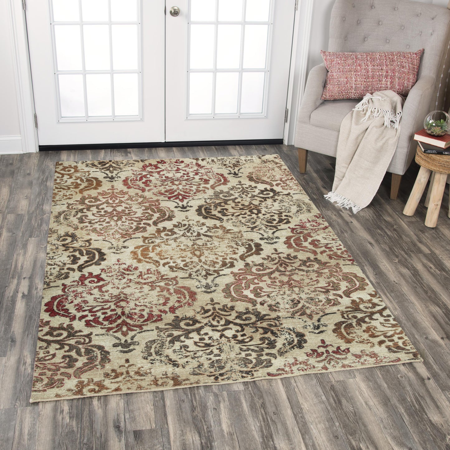 Gossamer GS435C Beige/Brown Hybrid Rug - Rizzy