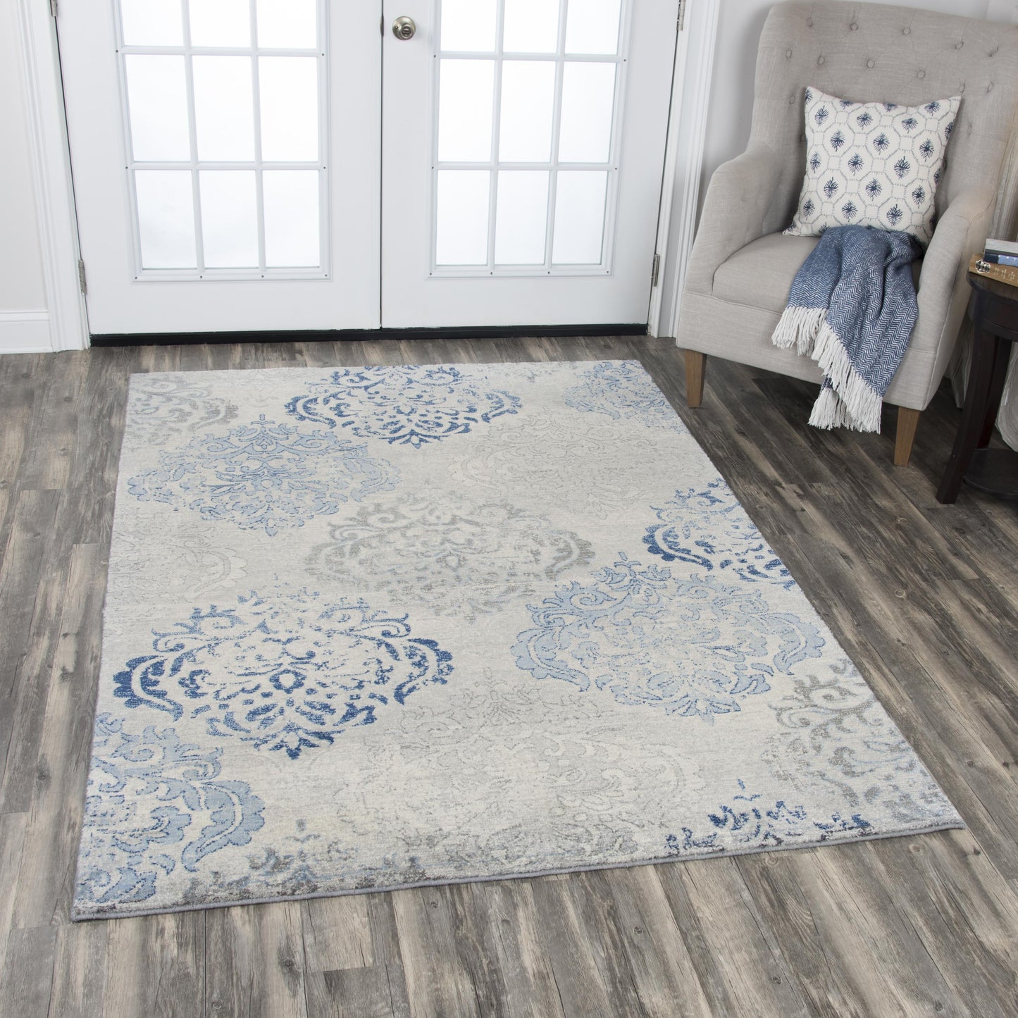 Gossamer GS6730 Light Blue Hybrid Rug - Rizzy