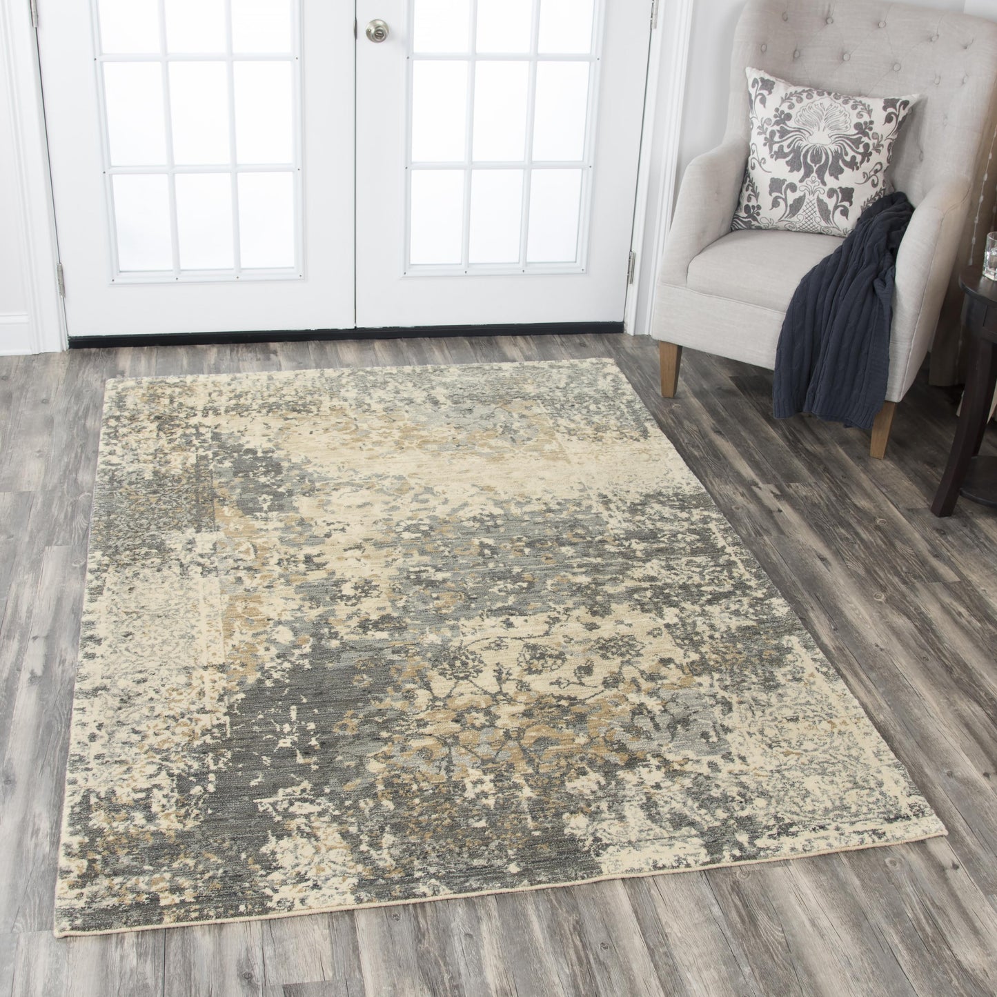 Gossamer GS6799 Dark Gray Hybrid Rug - Rizzy